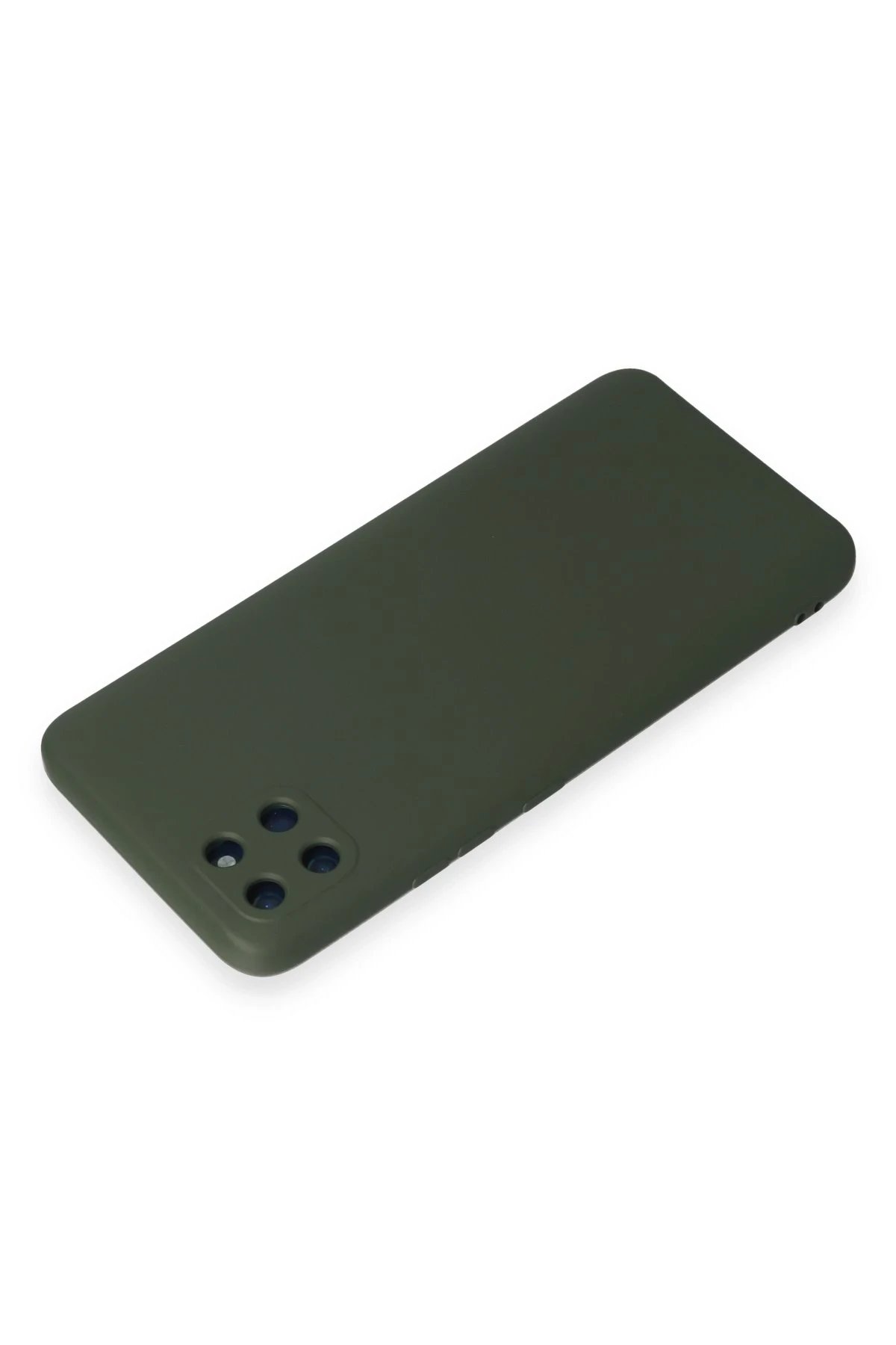 Newface Realme C11 Kılıf Nano içi Kadife Silikon - Koyu Yeşil