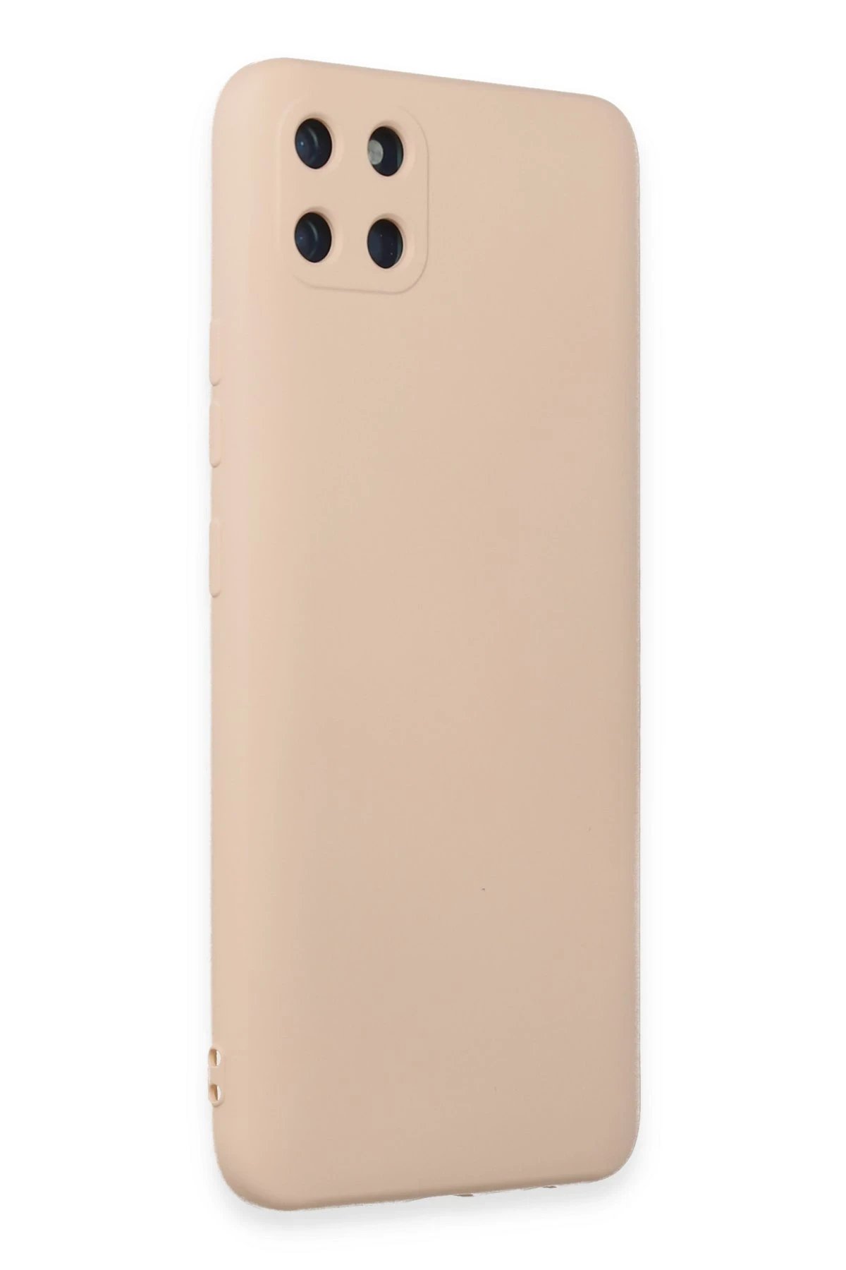 Newface Realme C11 Kılıf Nano içi Kadife Silikon - Pudra