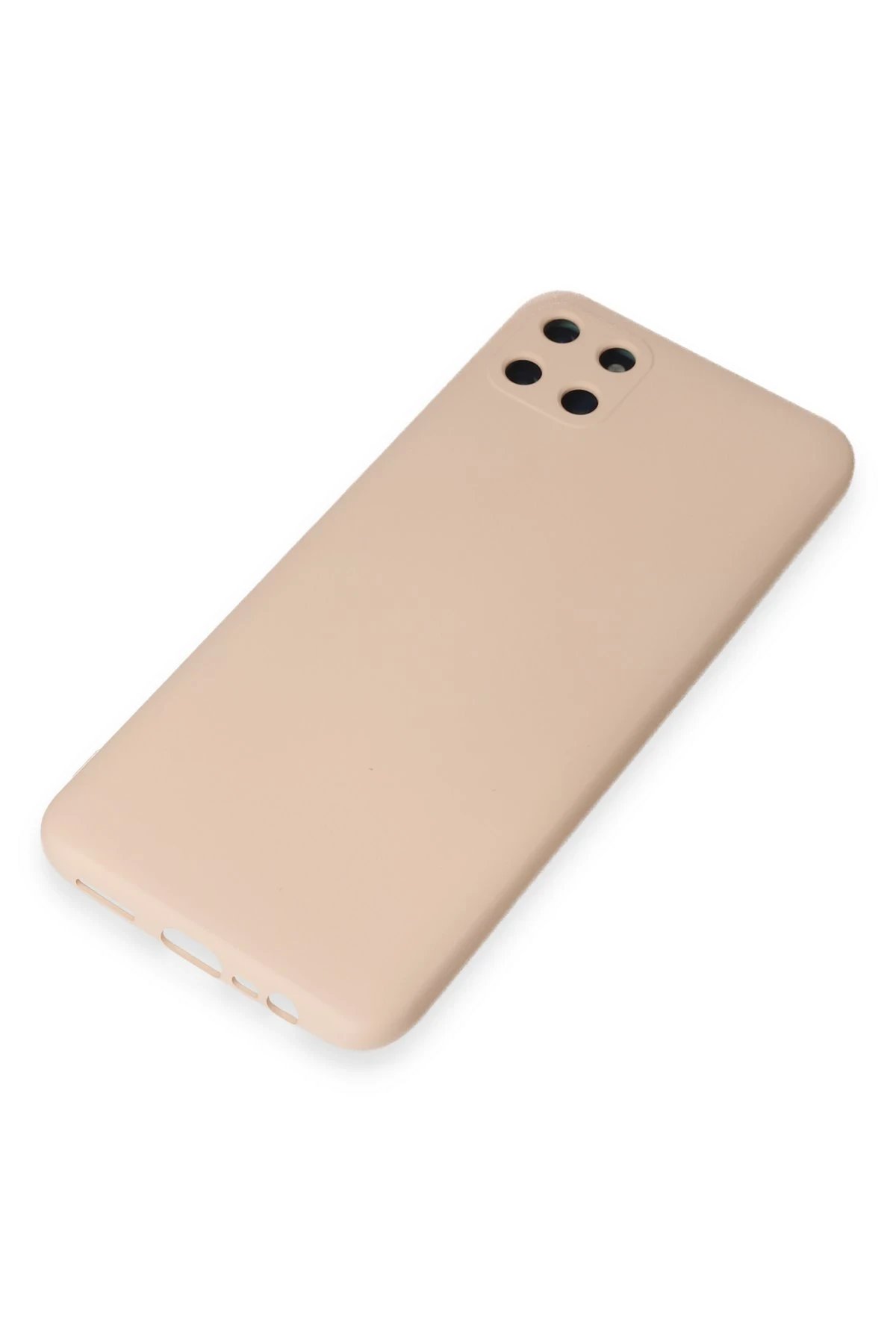 Newface Realme C11 Kılıf Nano içi Kadife Silikon - Pudra