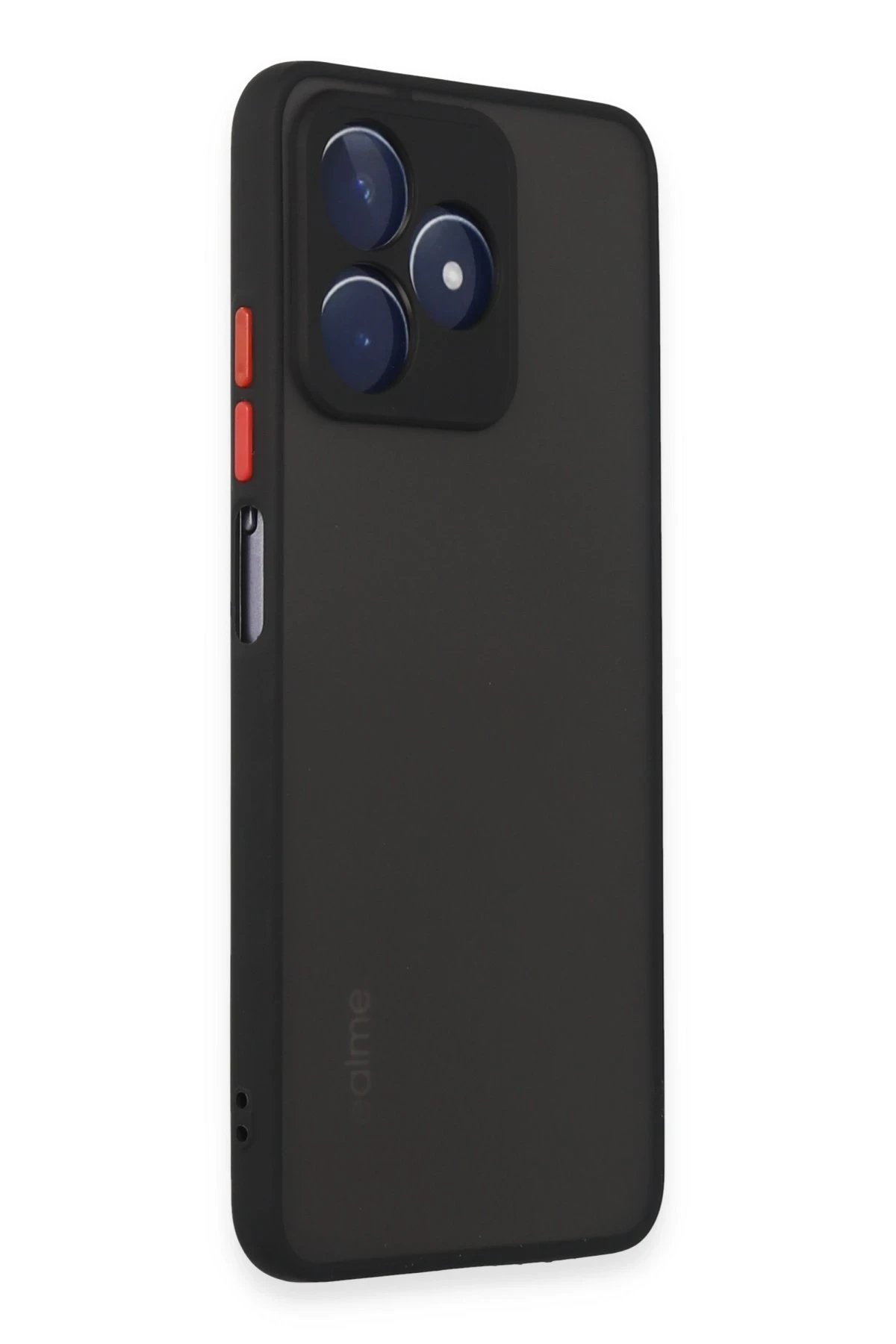 Newface Realme C53 Kılıf Montreal Silikon Kapak - Siyah