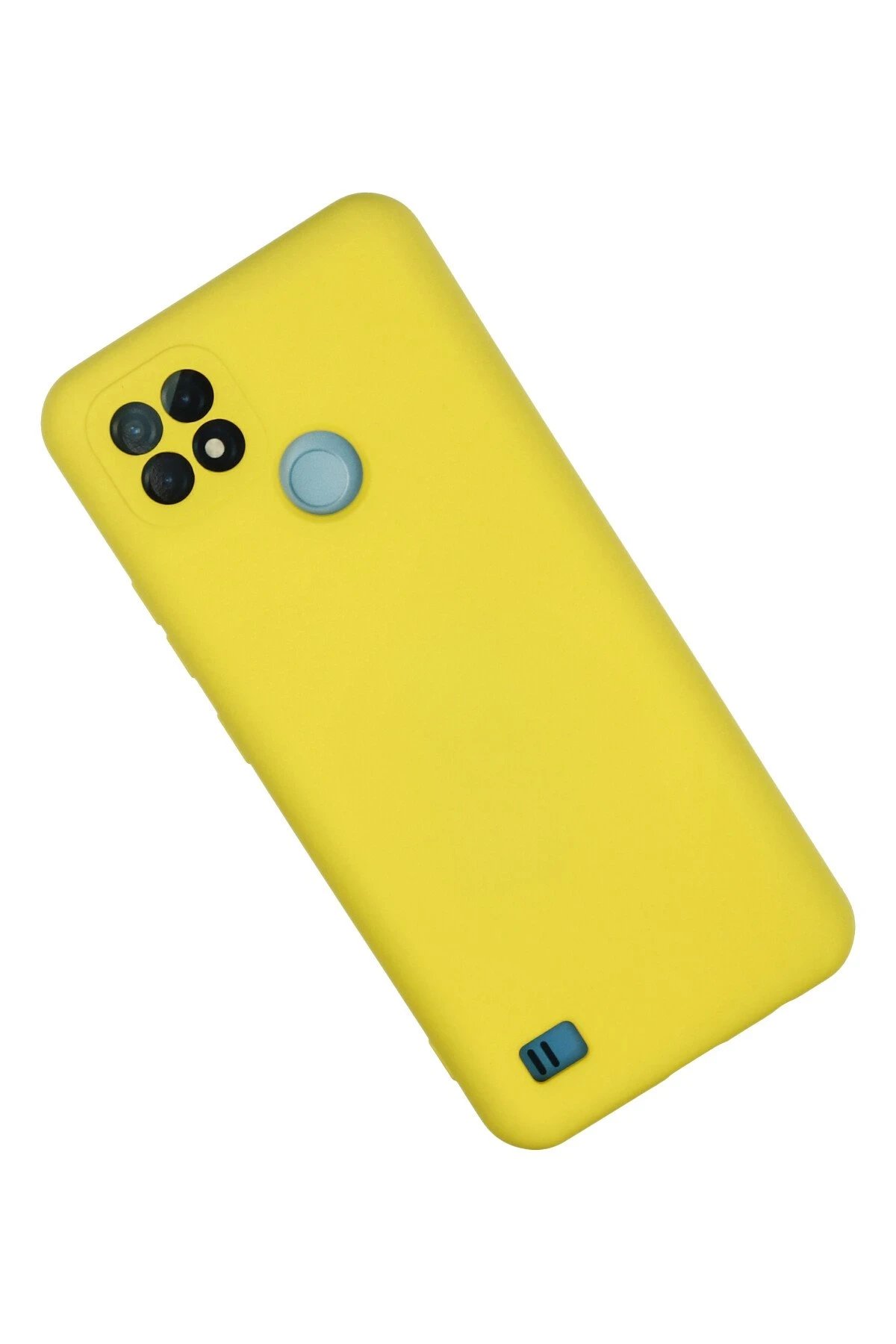 Newface Realme C21 Kılıf Nano içi Kadife Silikon - Sarı