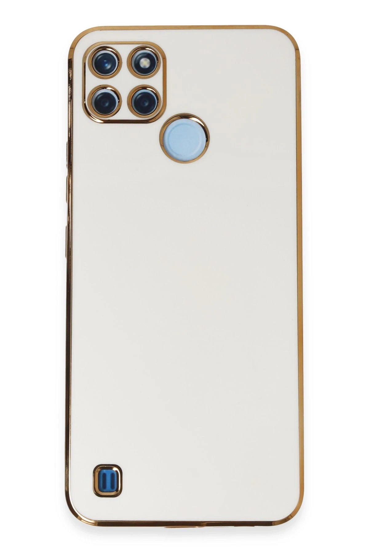 Newface Realme C25Y Kılıf Volet Silikon - Beyaz