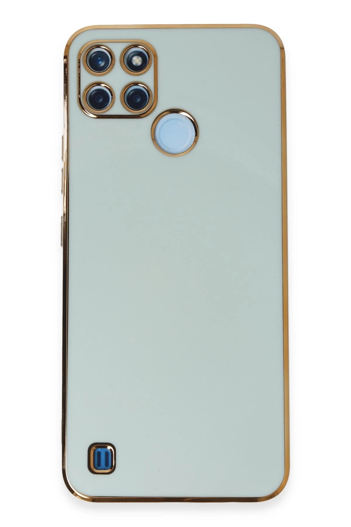 Newface Realme C25Y Kılıf Volet Silikon - Açık Yeşil