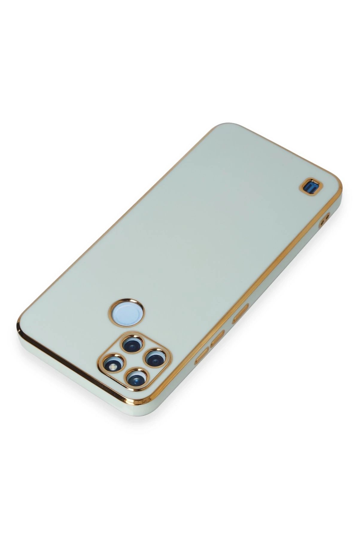 Newface Realme C25Y Kılıf Volet Silikon - Açık Yeşil