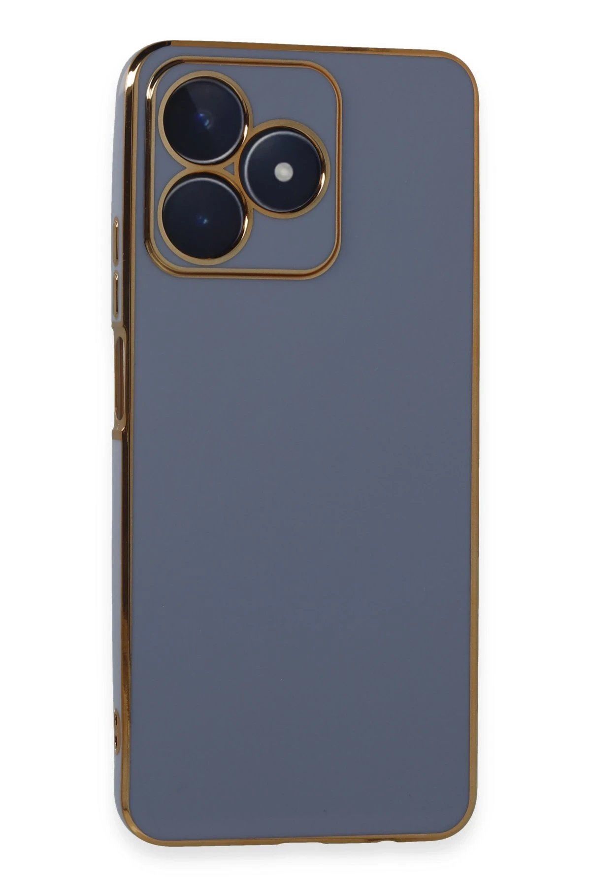 Newface Realme C53 Kılıf Volet Silikon - Mavi