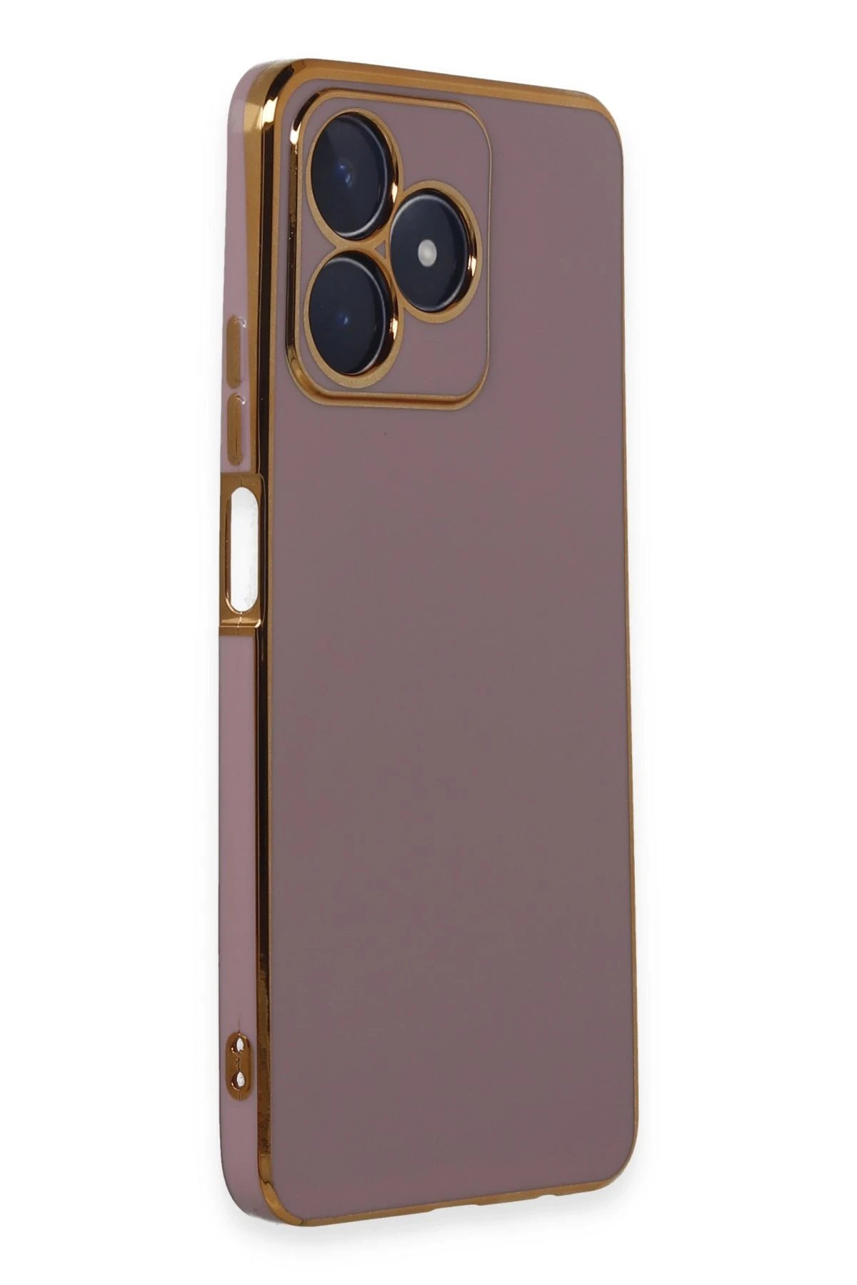 Newface Realme C53 Kılıf Volet Silikon - Mor