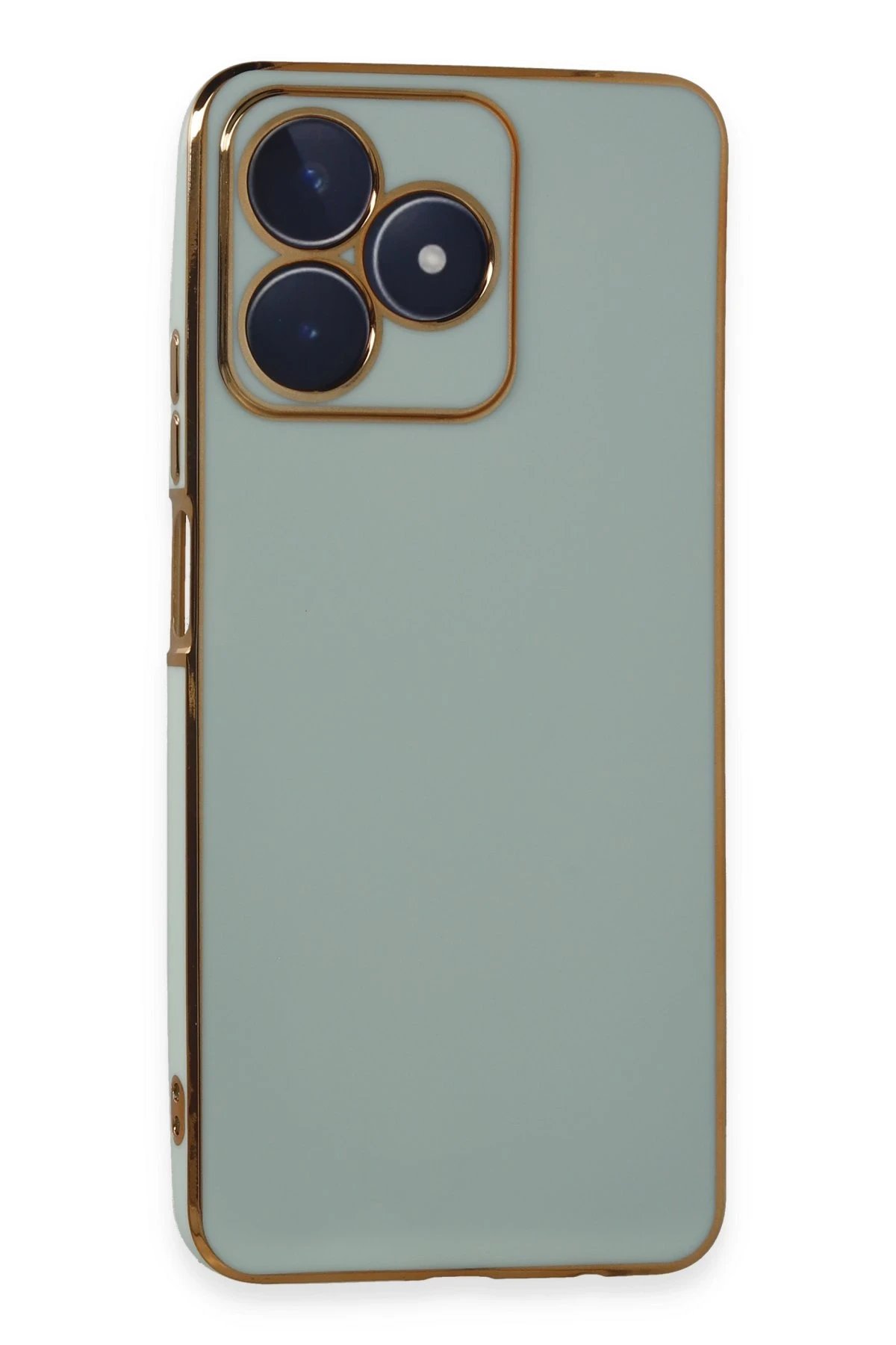 Newface Realme C53 Kılıf Volet Silikon - Açık Yeşil