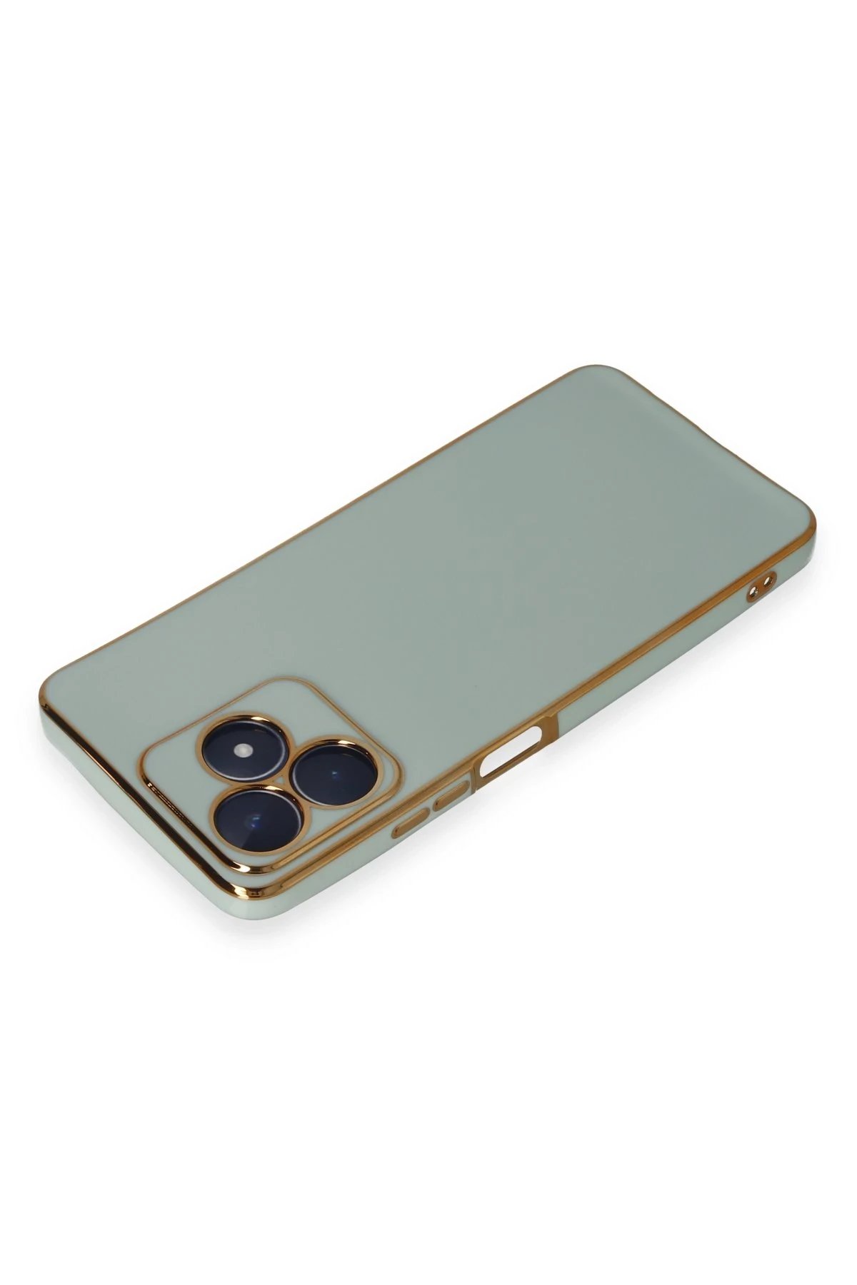 Newface Realme C53 Kılıf Volet Silikon - Açık Yeşil