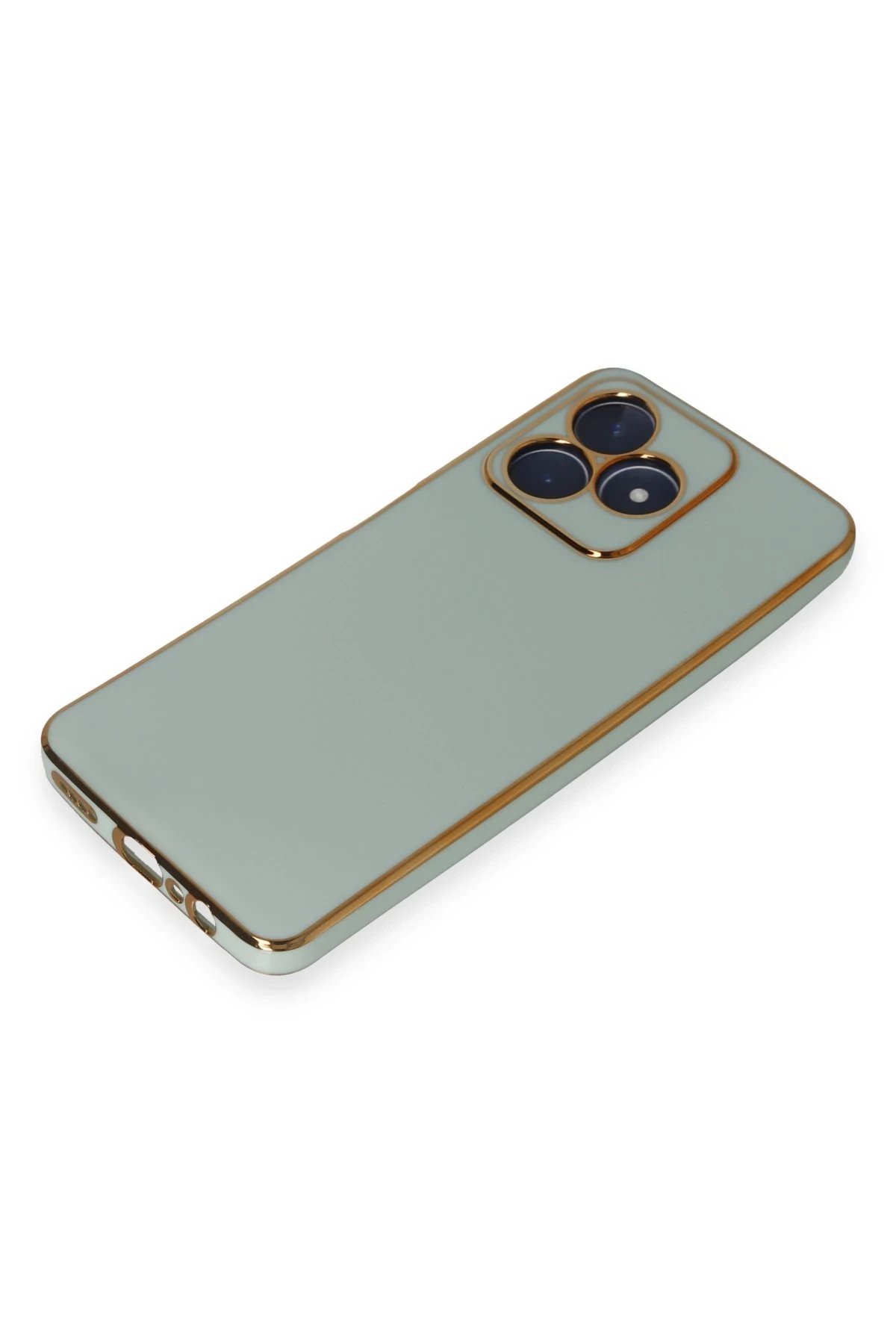 Newface Realme C53 Kılıf Volet Silikon - Açık Yeşil