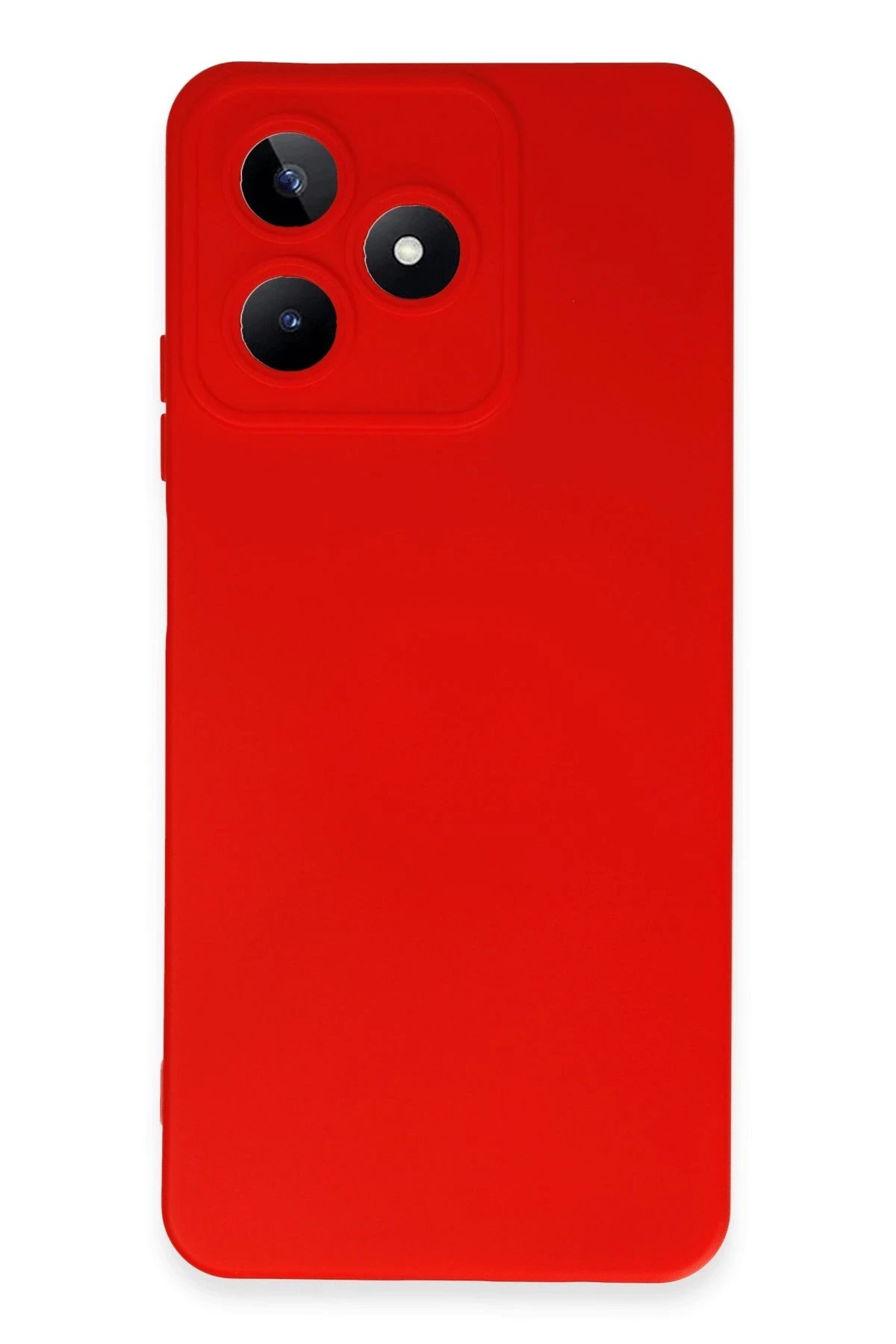 Newface Realme C53 Kılıf Nano içi Kadife Silikon - Kırmızı