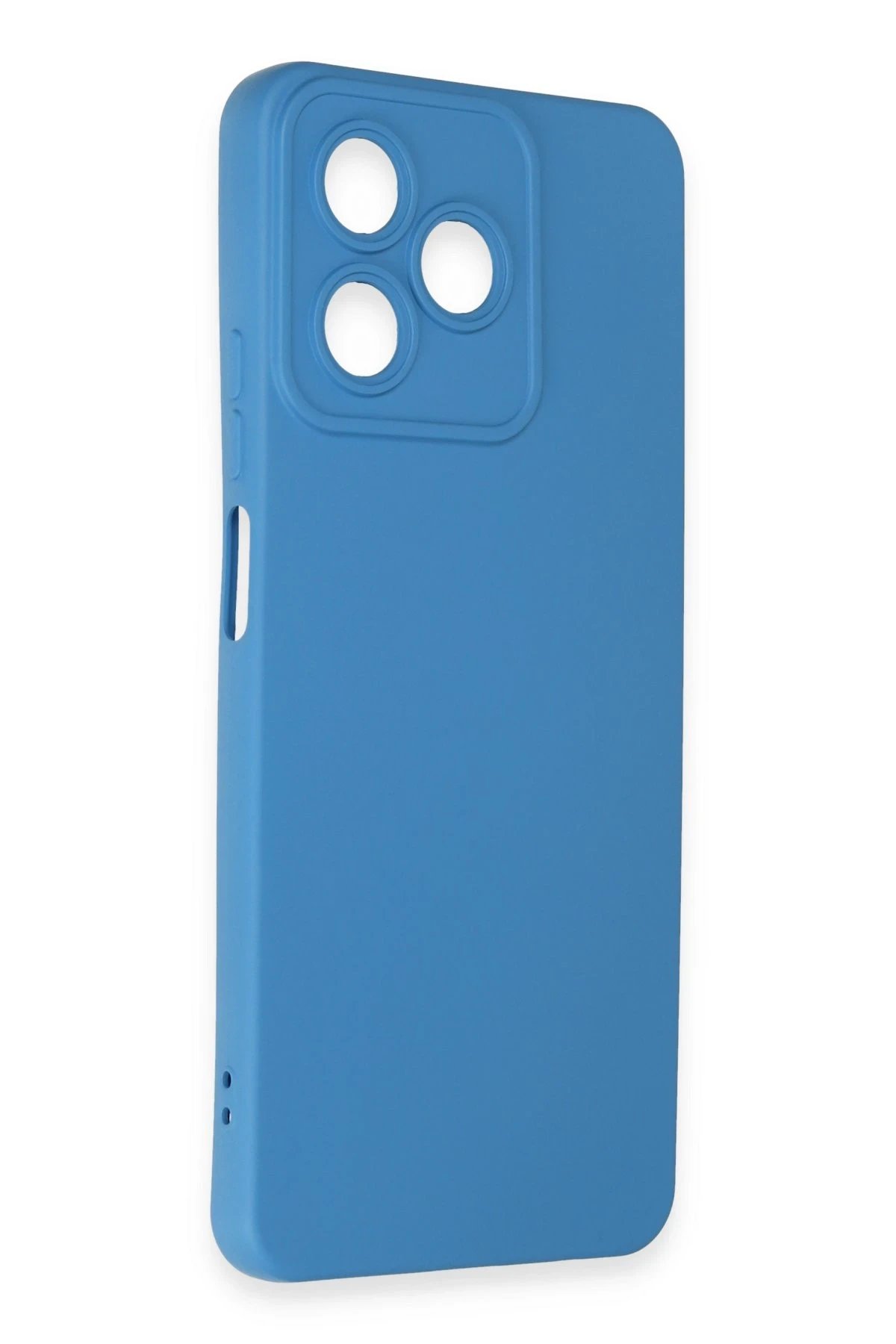 Newface Realme C53 Kılıf Nano içi Kadife Silikon - Mavi