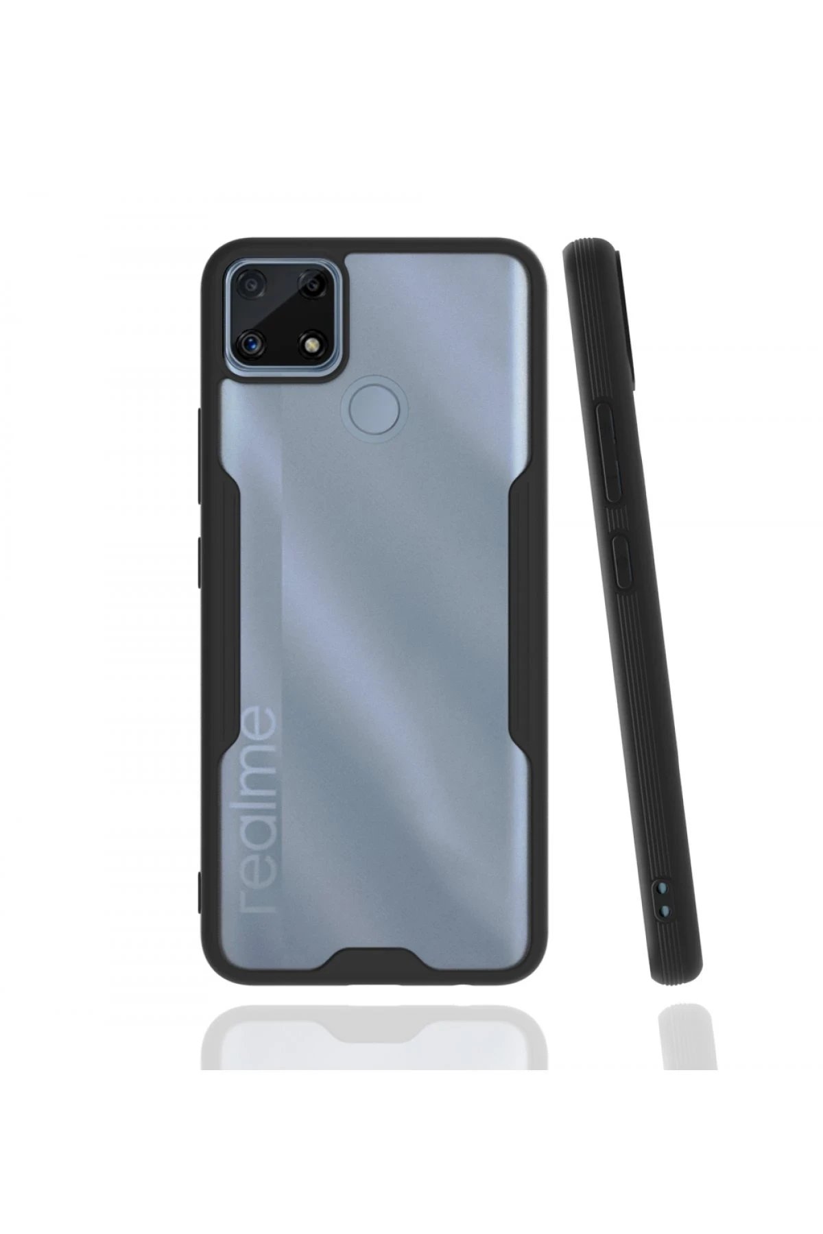 Newface Realme C25 Kılıf Platin Silikon - Siyah