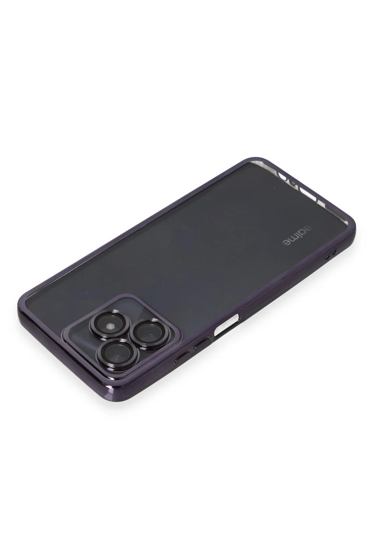 Newface Realme C53 Kılıf Razer Lensli Silikon - Mor