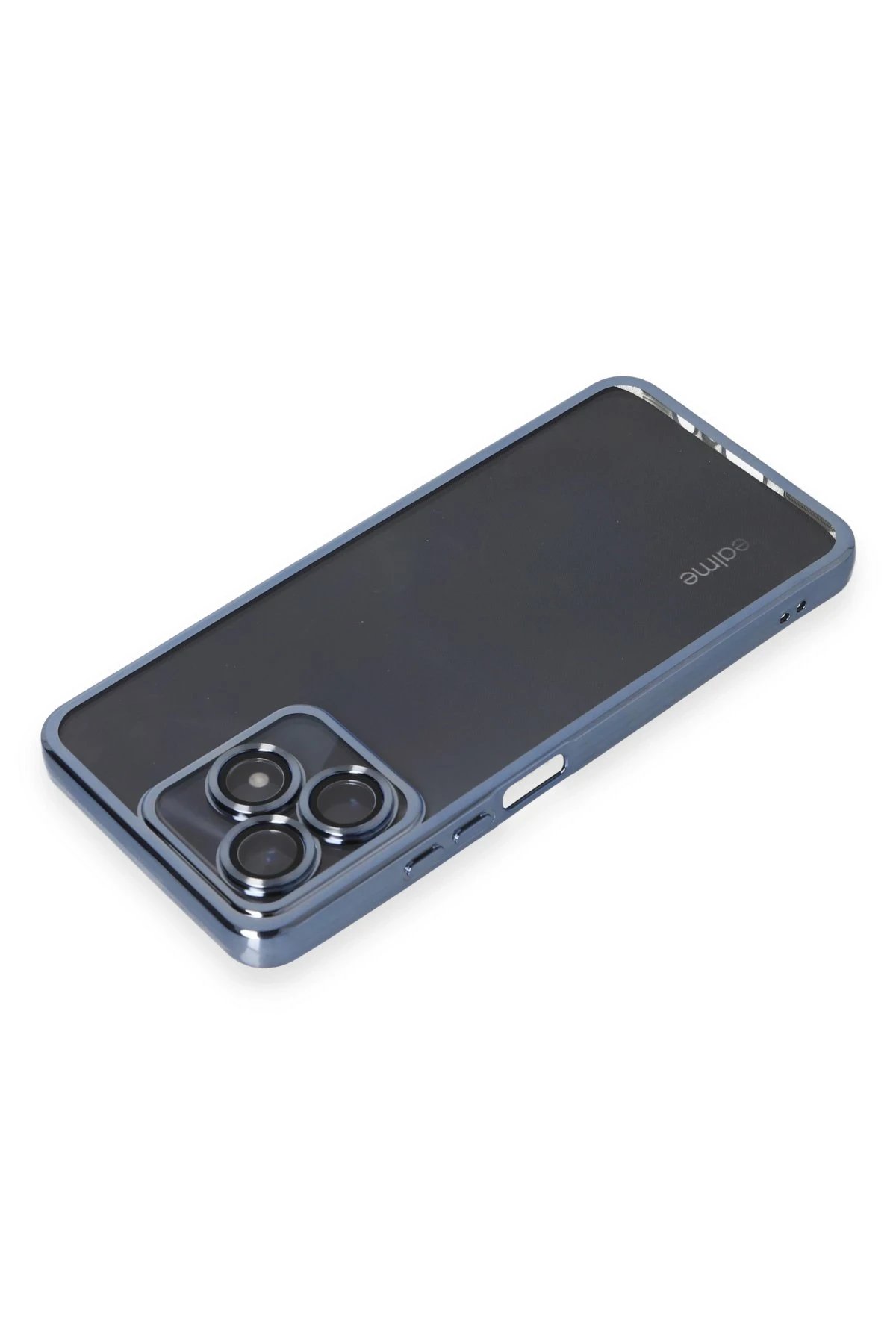 Newface Realme C53 Kılıf Razer Lensli Silikon - Açık Mavi