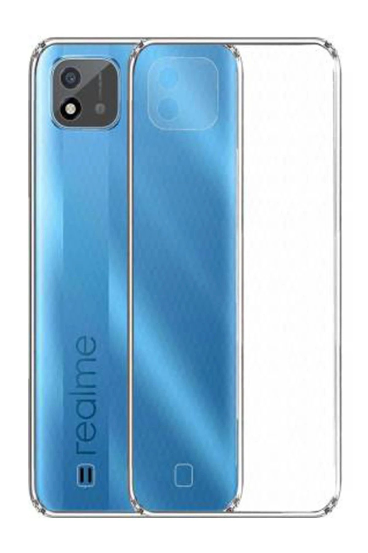 Newface Realme C11 2021 Kılıf Lüx Şeffaf Silikon
