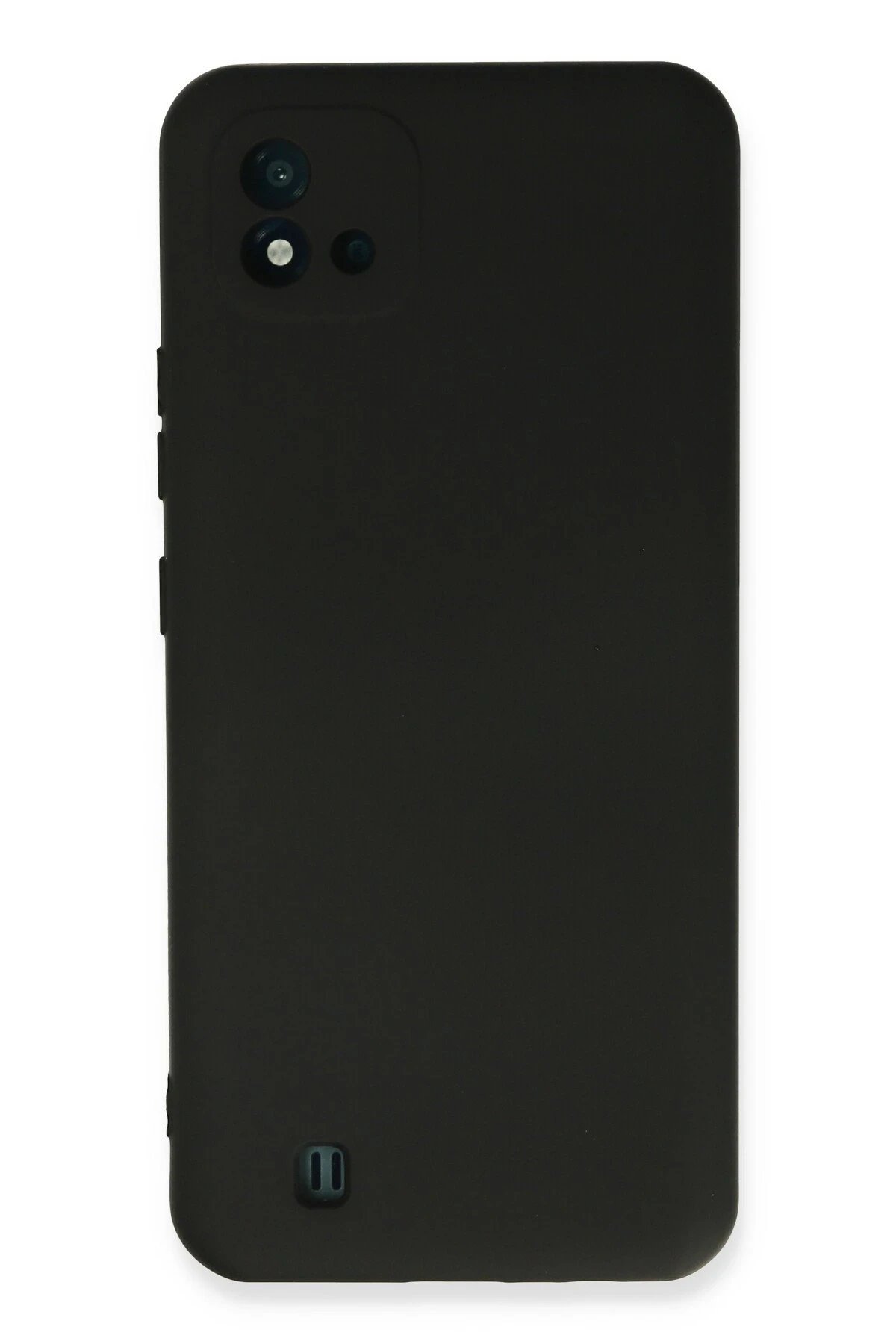 Newface Realme C11 2021 Kılıf Nano içi Kadife Silikon - Siyah