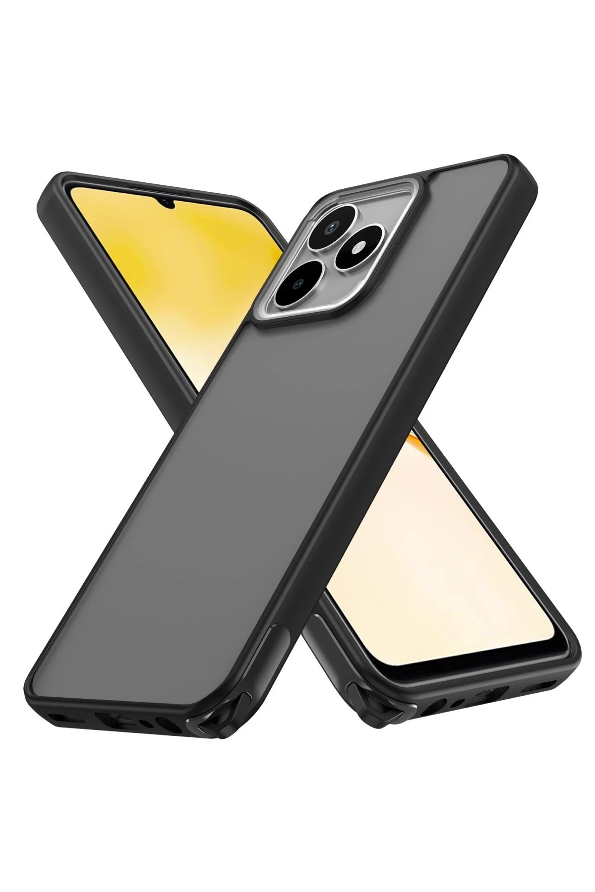 Newface Realme C53 Kılıf Elegant Kapak - Siyah