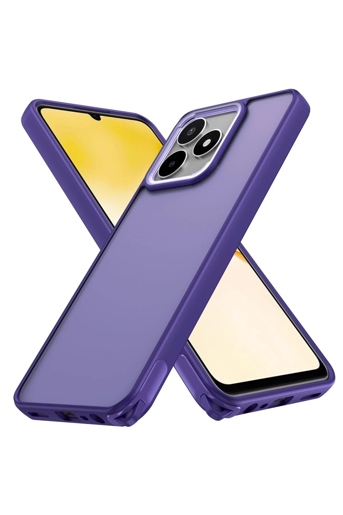 Newface Realme C53 Kılıf Elegant Kapak - Derin Mor