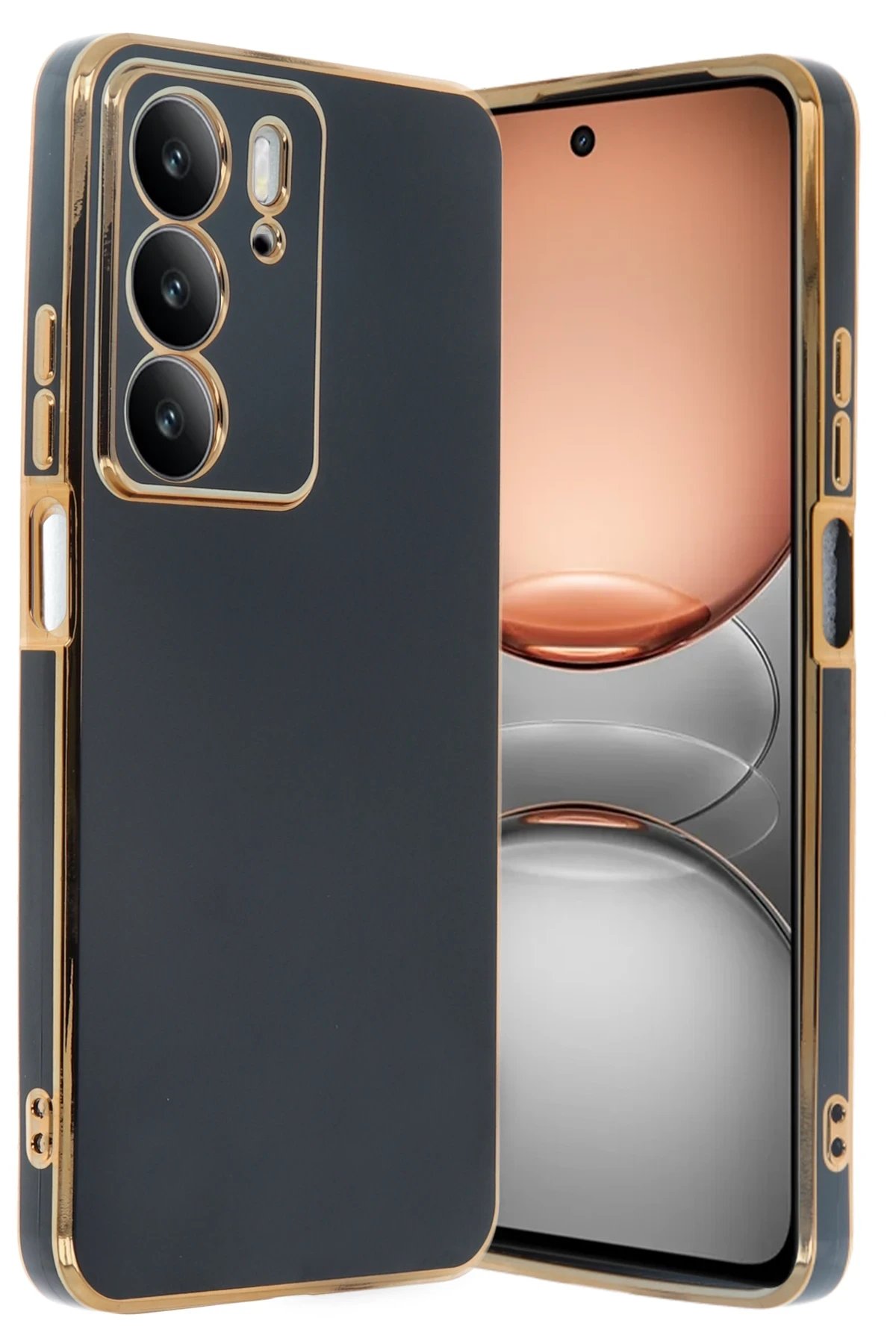 Newface Realme C75 4G Kılıf Volet Silikon - Siyah