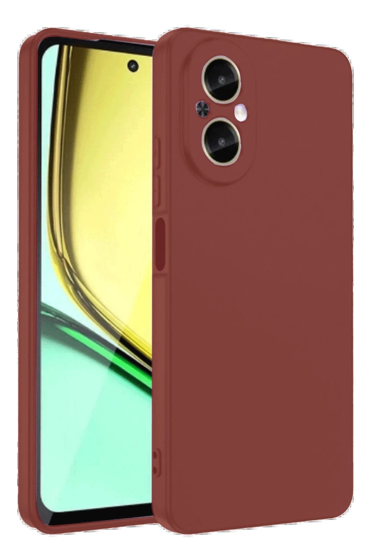 Newface Realme 12 Lite Kılıf First Silikon - Bordo