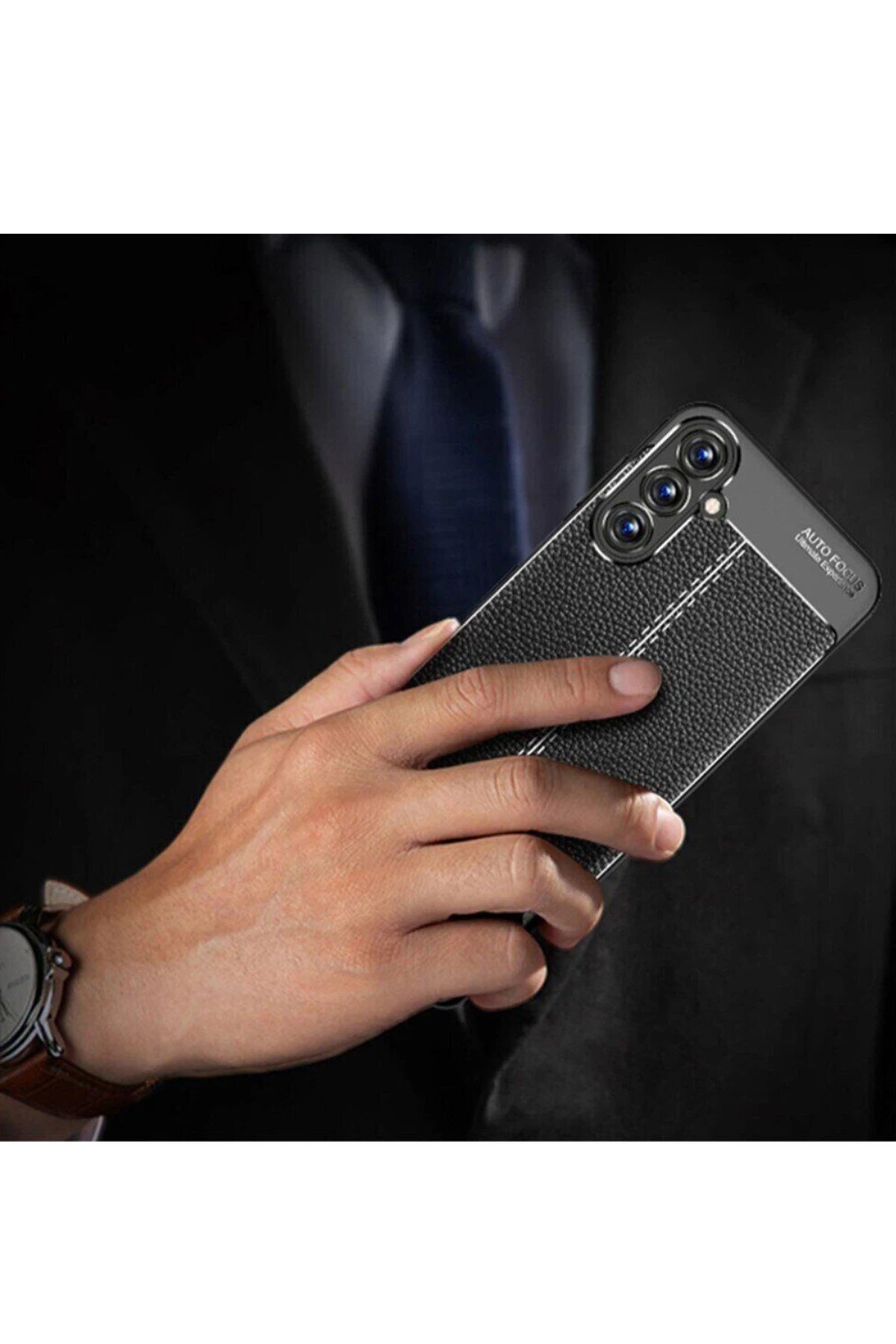 Newface Samsung Galaxy A15 4G Kılıf Auto Focus Kapak - Siyah