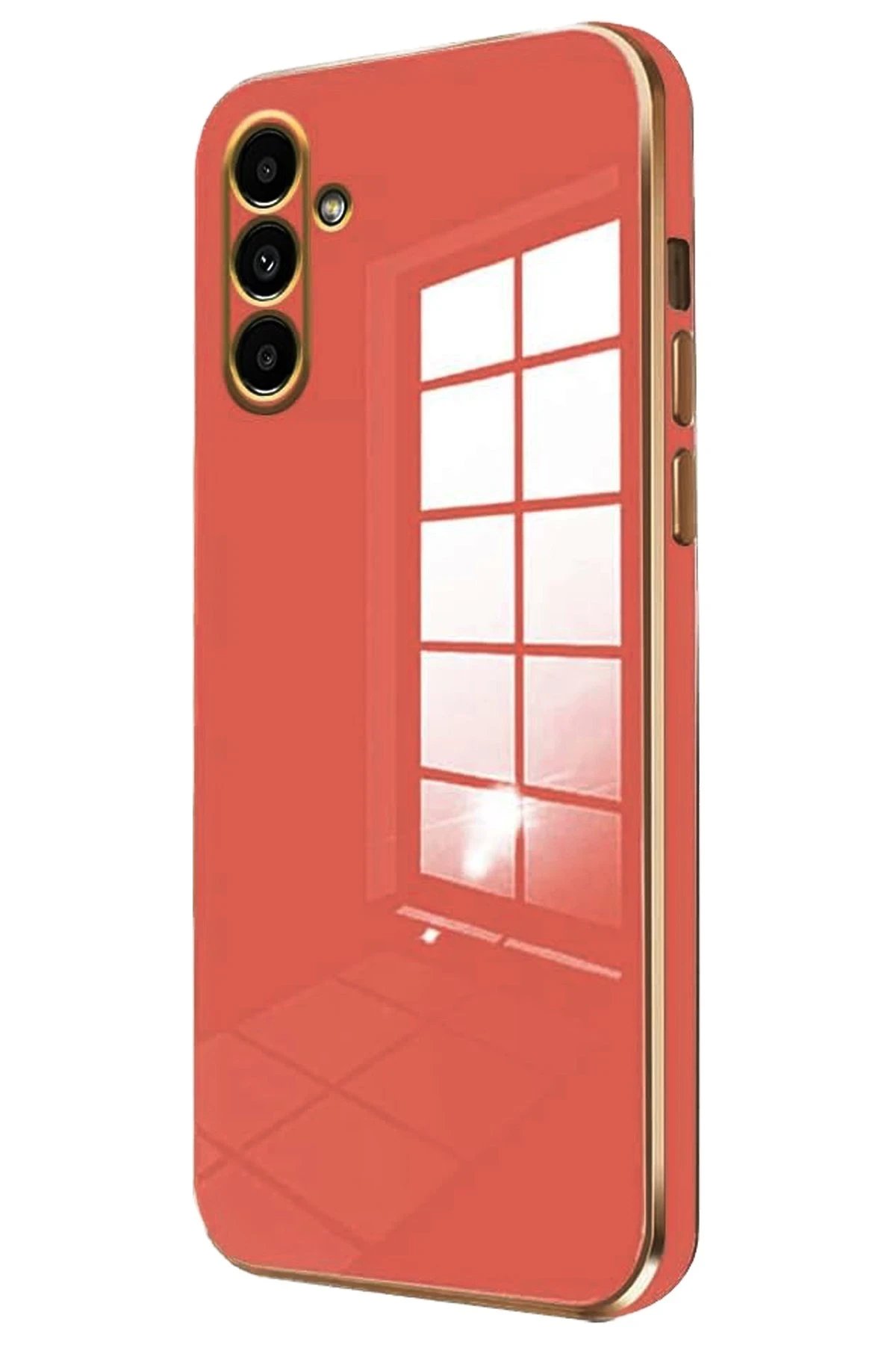 Newface Samsung Galaxy A35 5G Kılıf Volet Silikon - Kırmızı