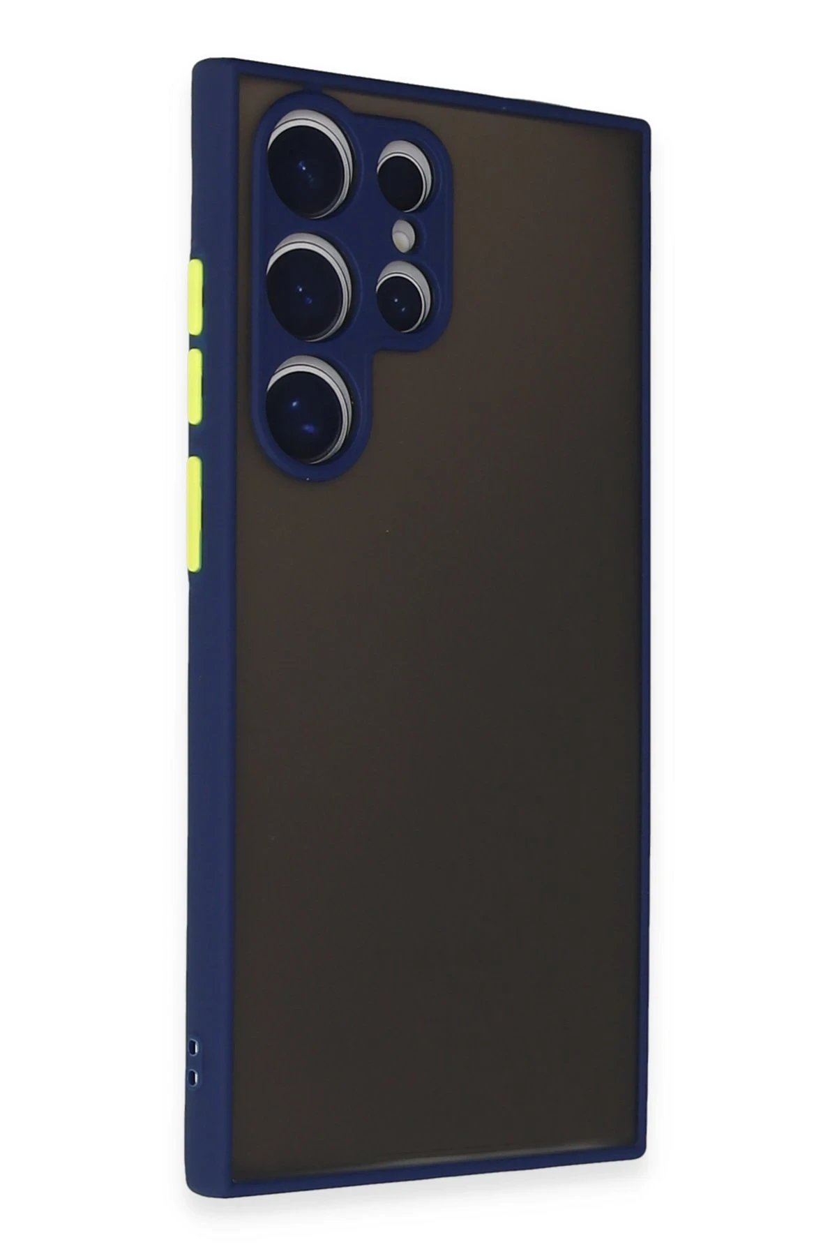 Newface Samsung Galaxy S24 Ultra Kılıf Montreal Silikon Kapak - Lacivert