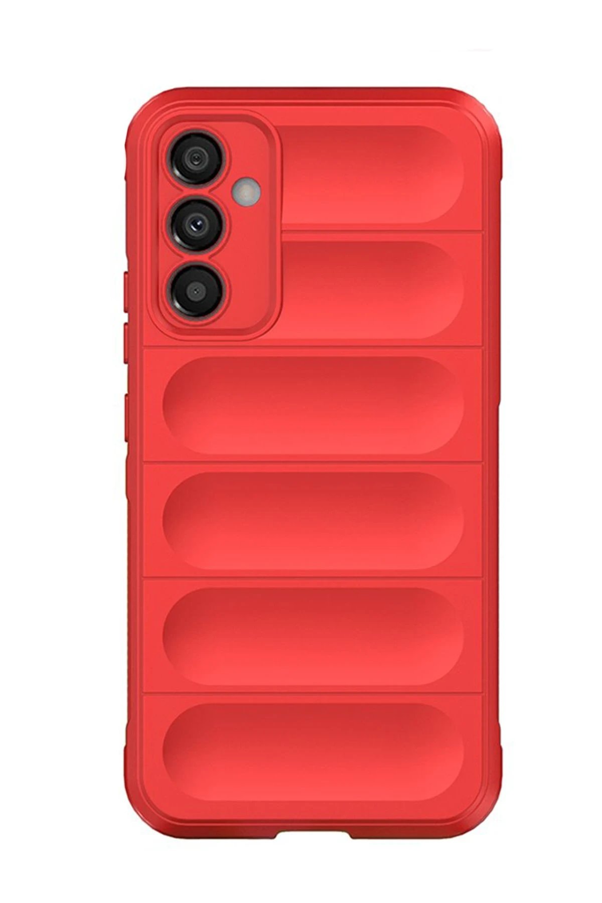 Newface Samsung Galaxy A15 4G Kılıf Optimum Silikon - Kırmızı