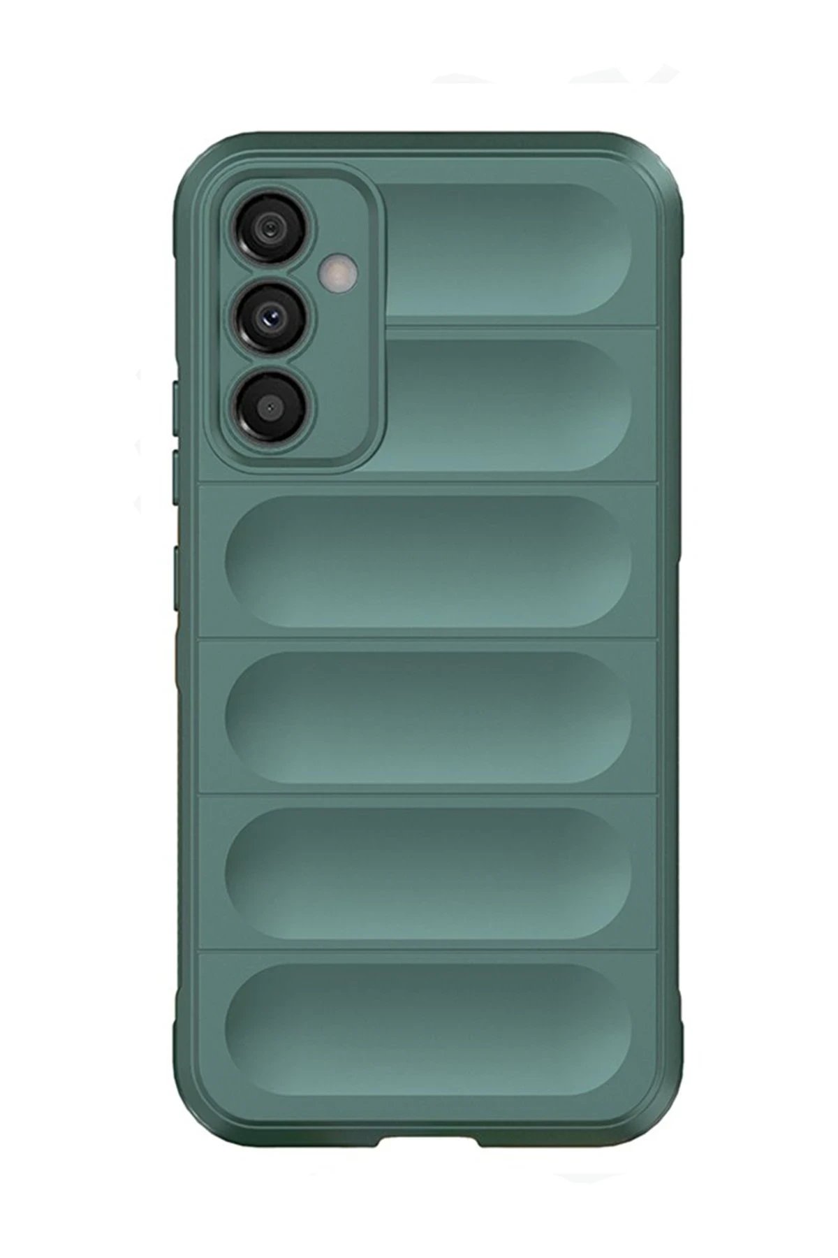 Newface Samsung Galaxy A15 4G Kılıf Optimum Silikon - Koyu Yeşil