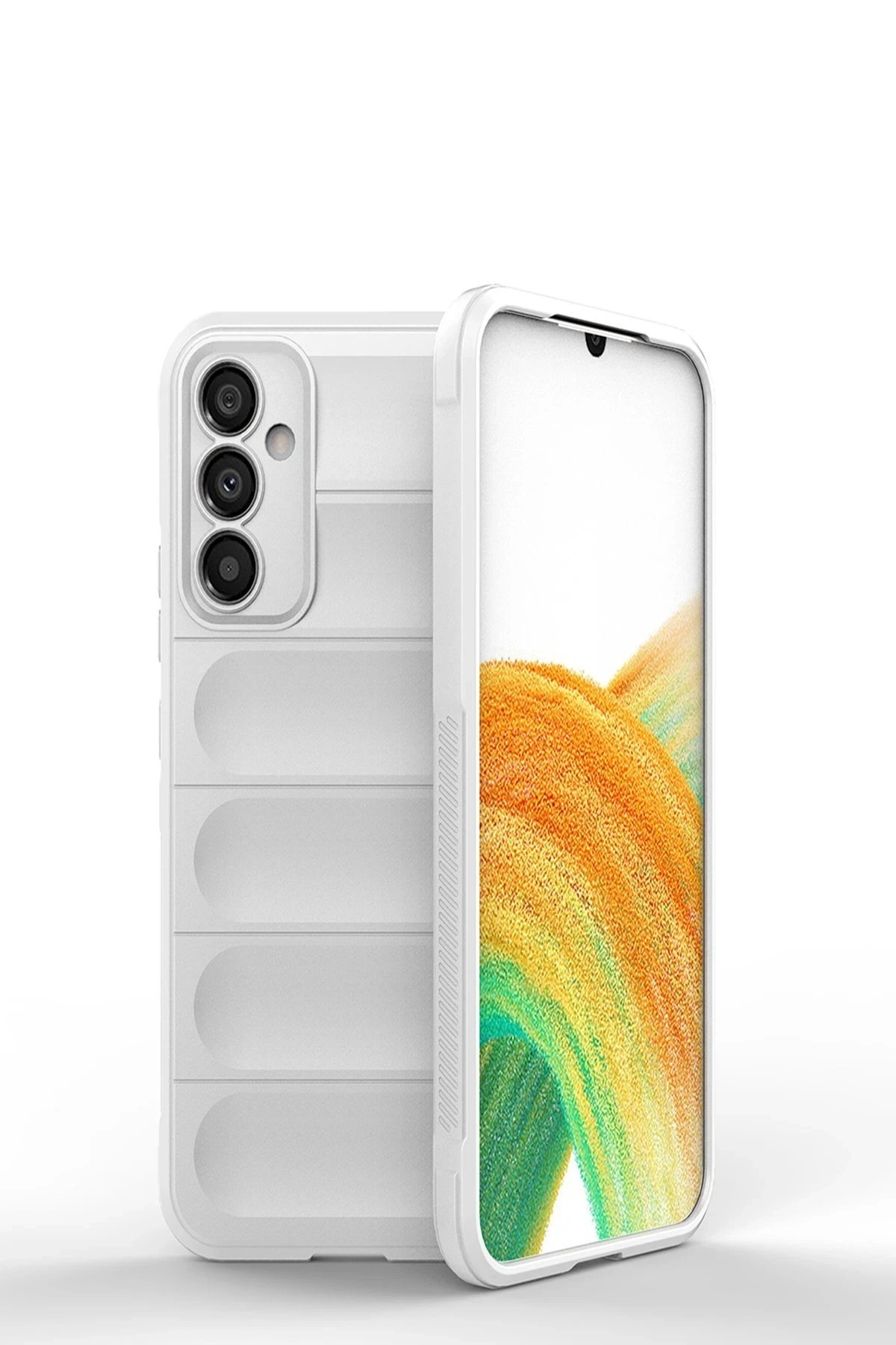 Newface Samsung Galaxy A25 5G Kılıf Optimum Silikon - Krem