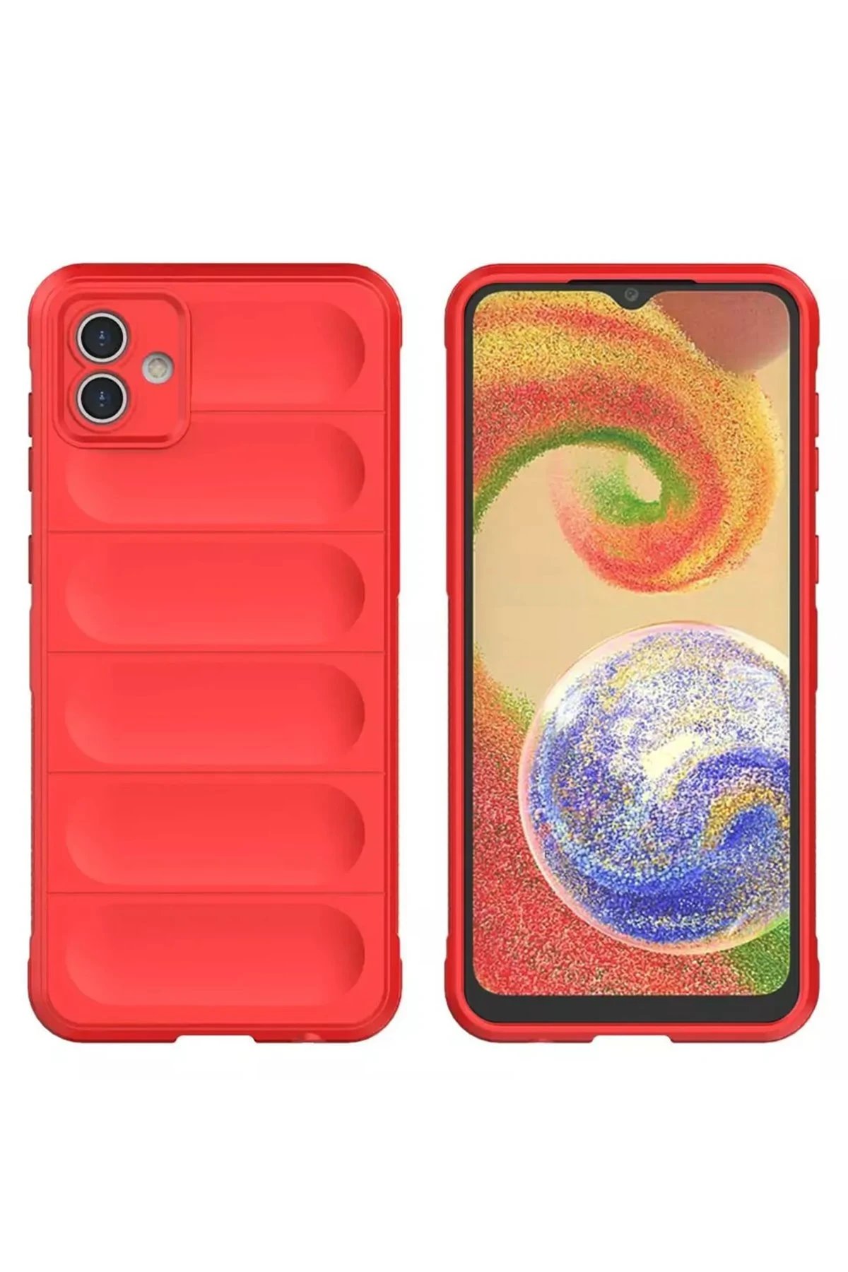 Newface Samsung Galaxy A05 Kılıf Optimum Silikon - Kırmızı