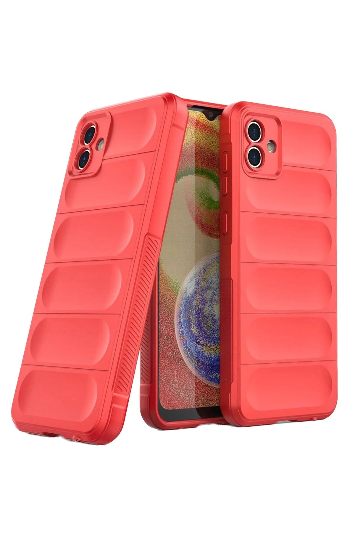 Newface Samsung Galaxy A05 Kılıf Optimum Silikon - Kırmızı