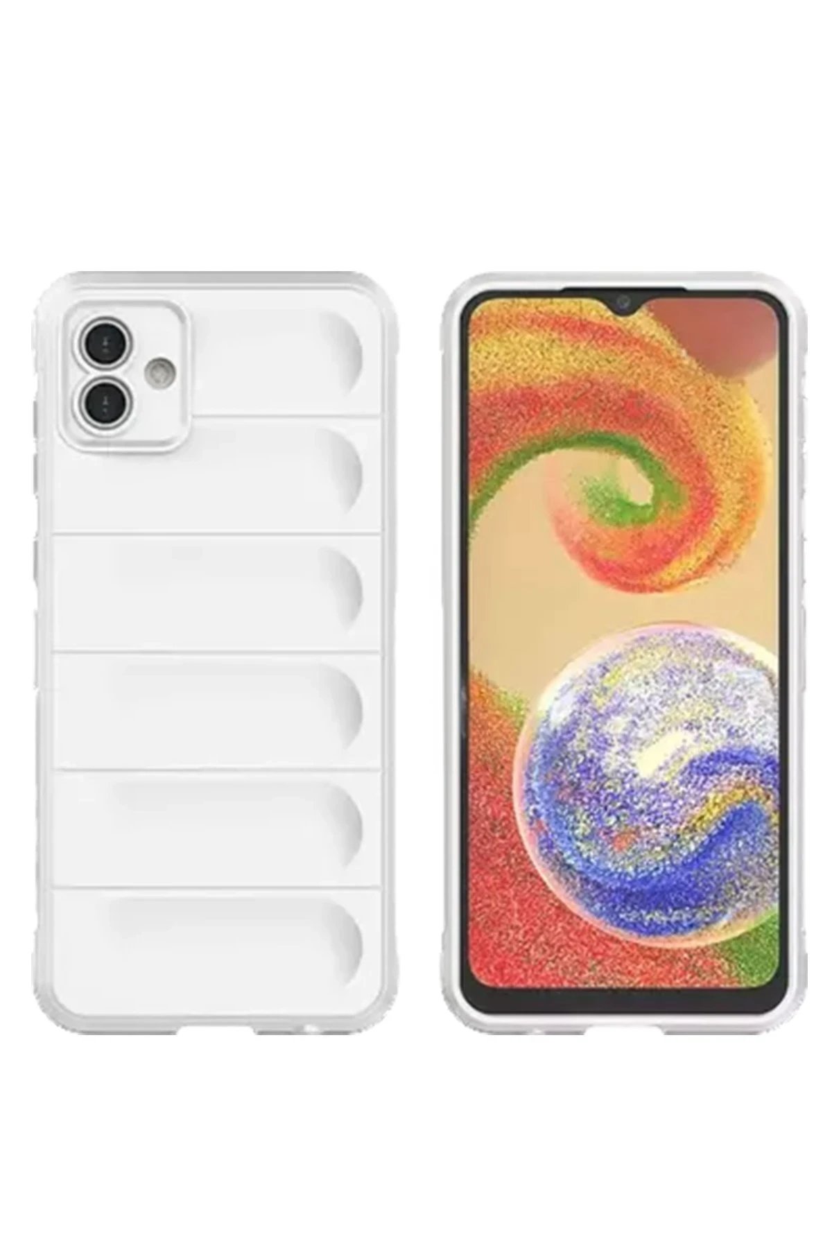 Newface Samsung Galaxy A05 Kılıf Optimum Silikon - Krem