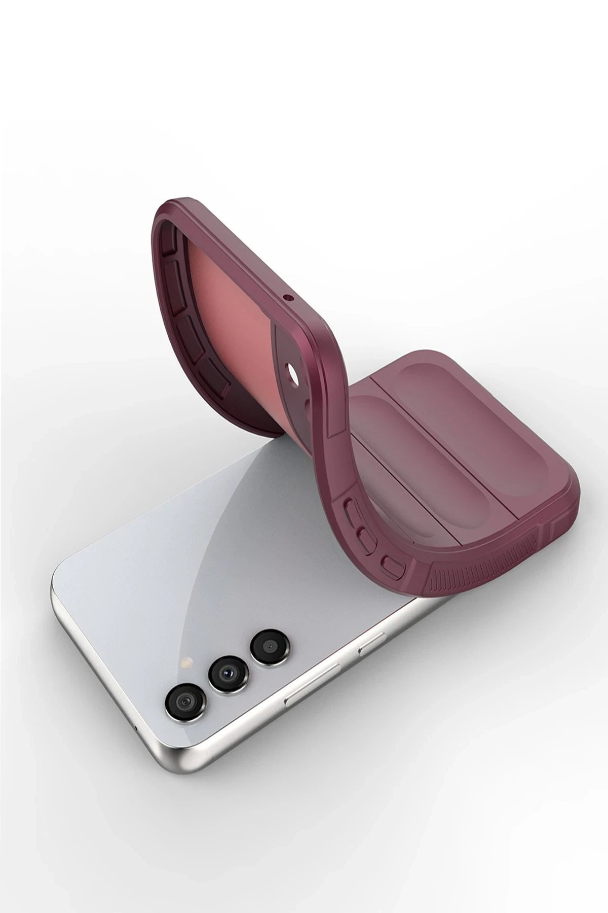 Newface Samsung Galaxy A05S Kılıf Optimum Silikon - Bordo