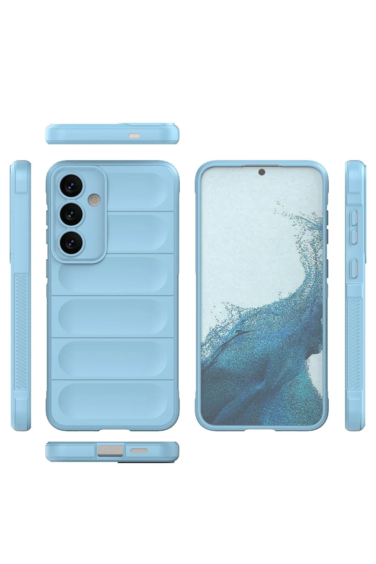 Newface Samsung Galaxy S24 Kılıf Optimum Silikon - Sky Blue