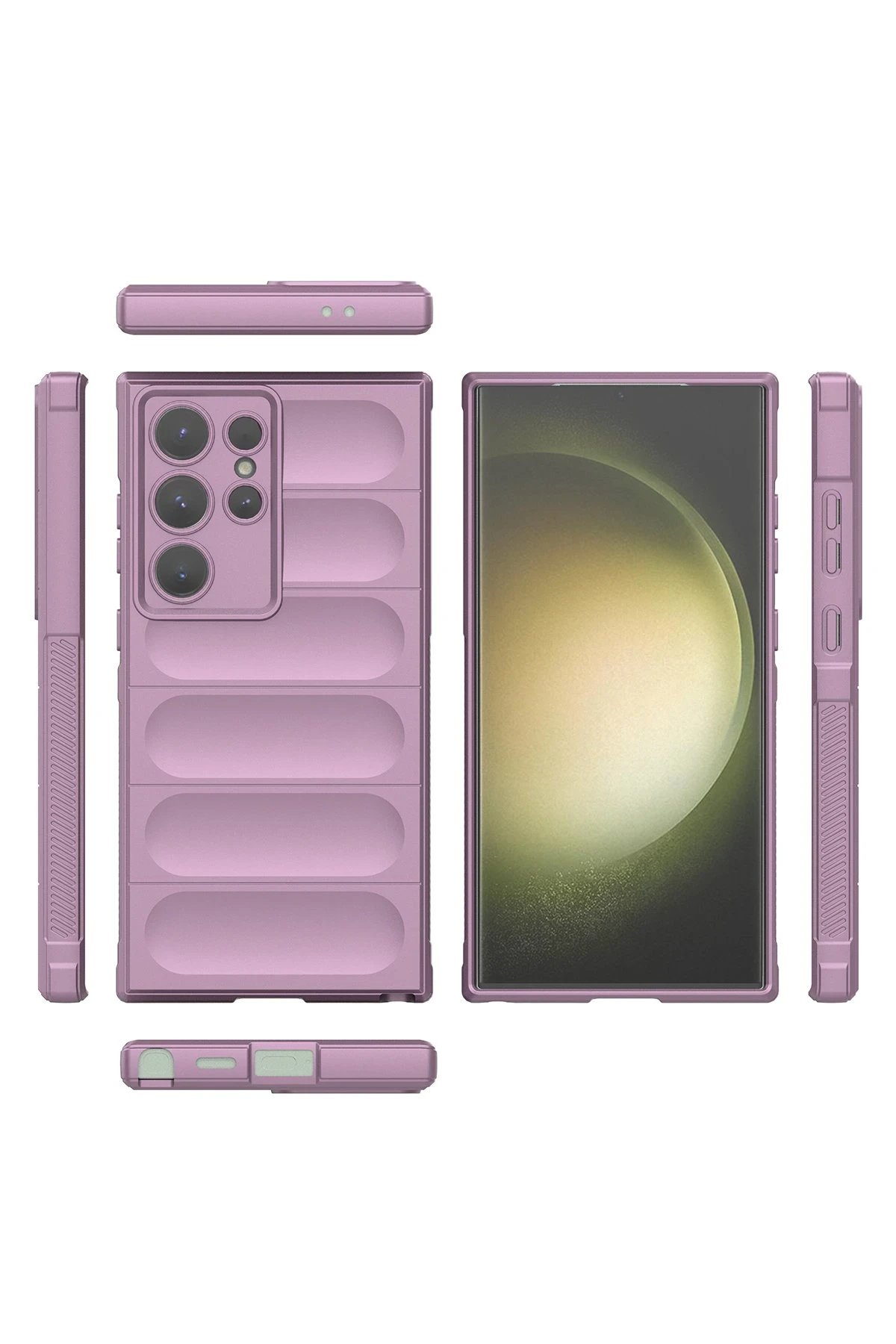 Newface Samsung Galaxy S24 Ultra Kılıf Optimum Silikon - Mor