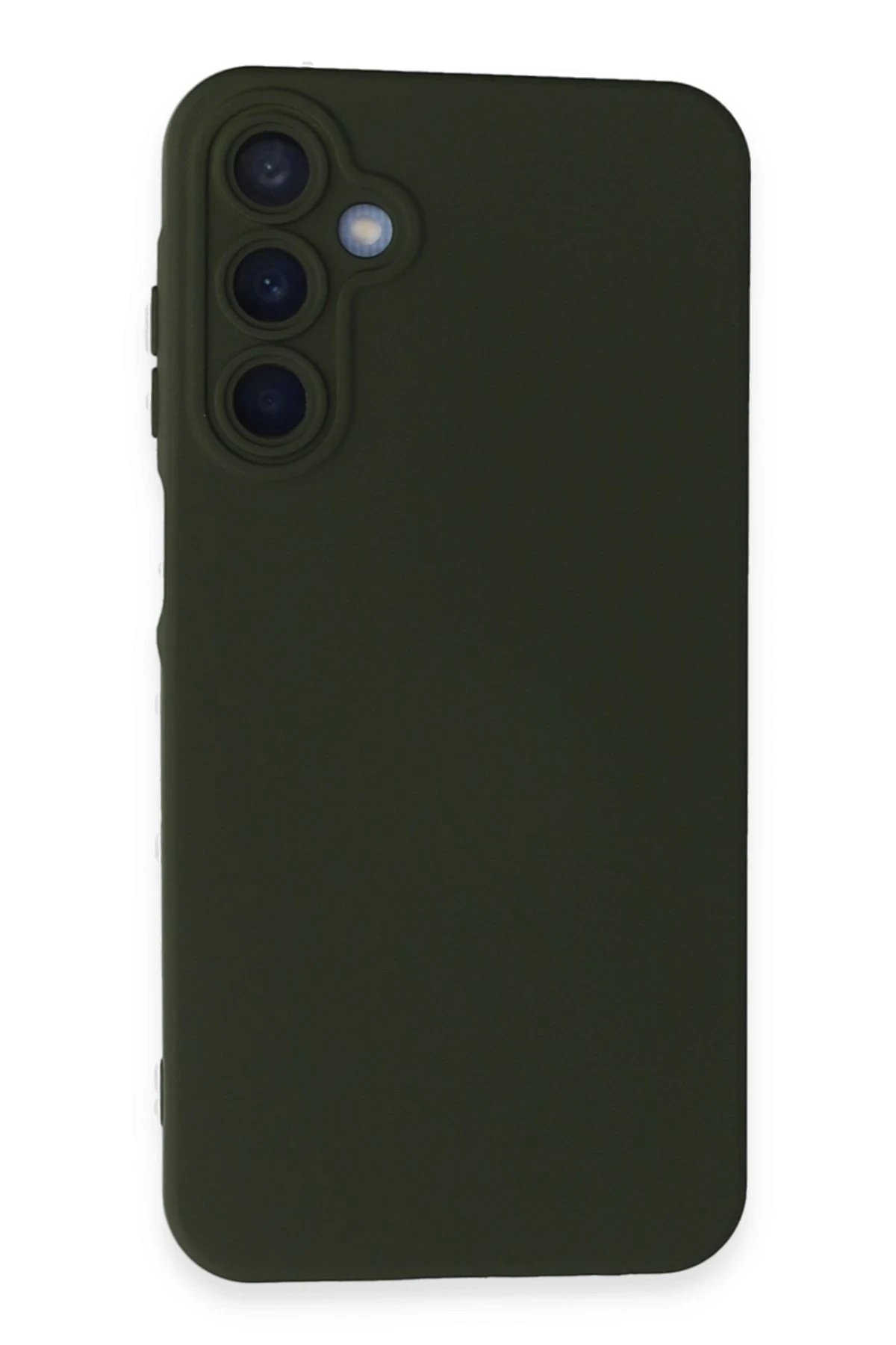 Newface Samsung Galaxy A25 5G Kılıf Nano içi Kadife Silikon - Koyu Yeşil