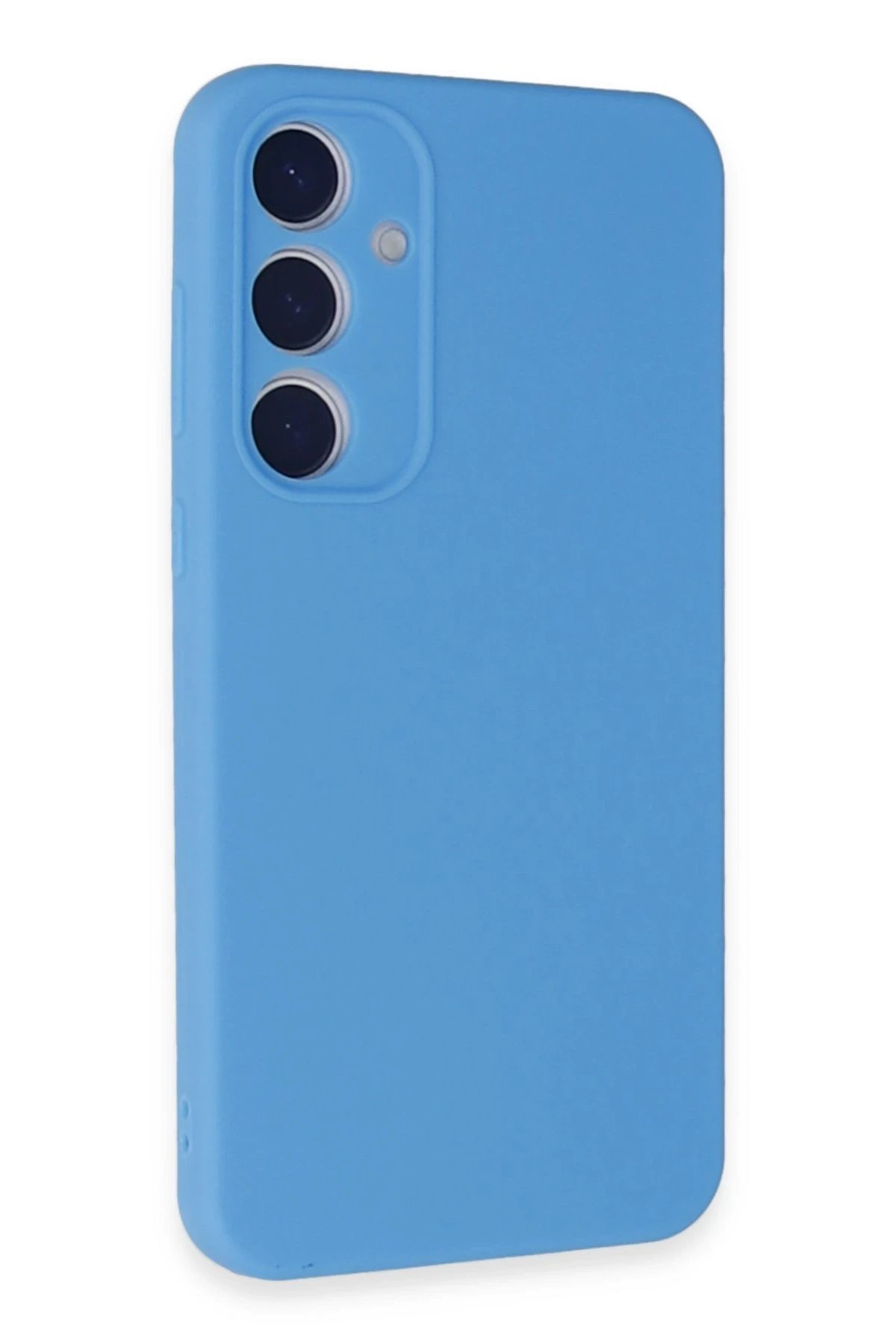 Newface Samsung Galaxy A35 5G Kılıf Nano içi Kadife Silikon - Mavi