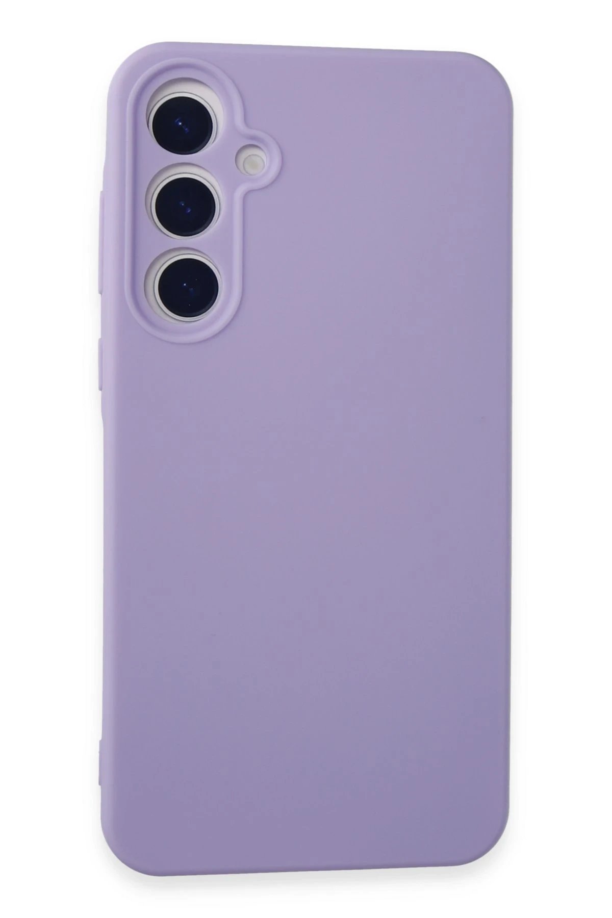 Newface Samsung Galaxy A55 5G Kılıf Nano içi Kadife Silikon - Lila