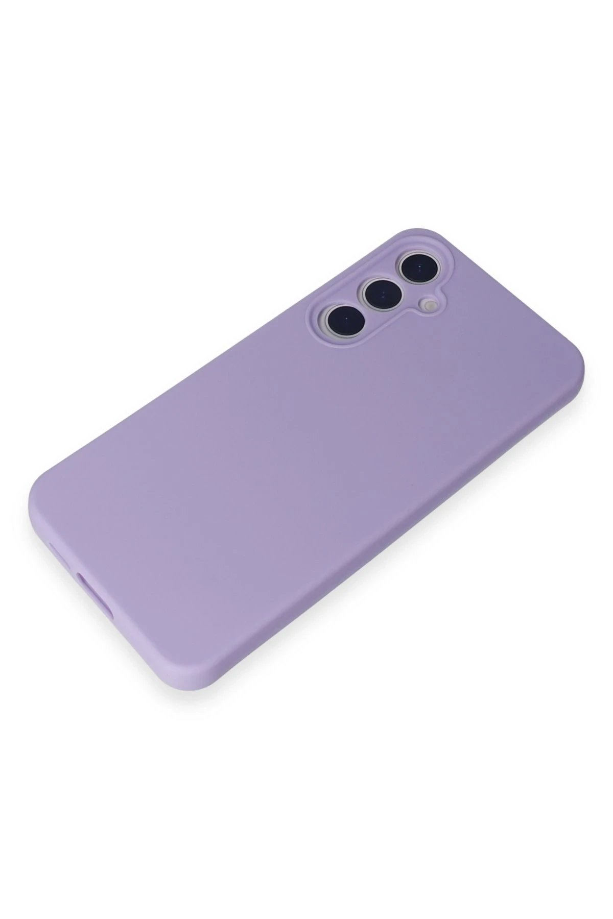 Newface Samsung Galaxy A55 5G Kılıf Nano içi Kadife Silikon - Lila