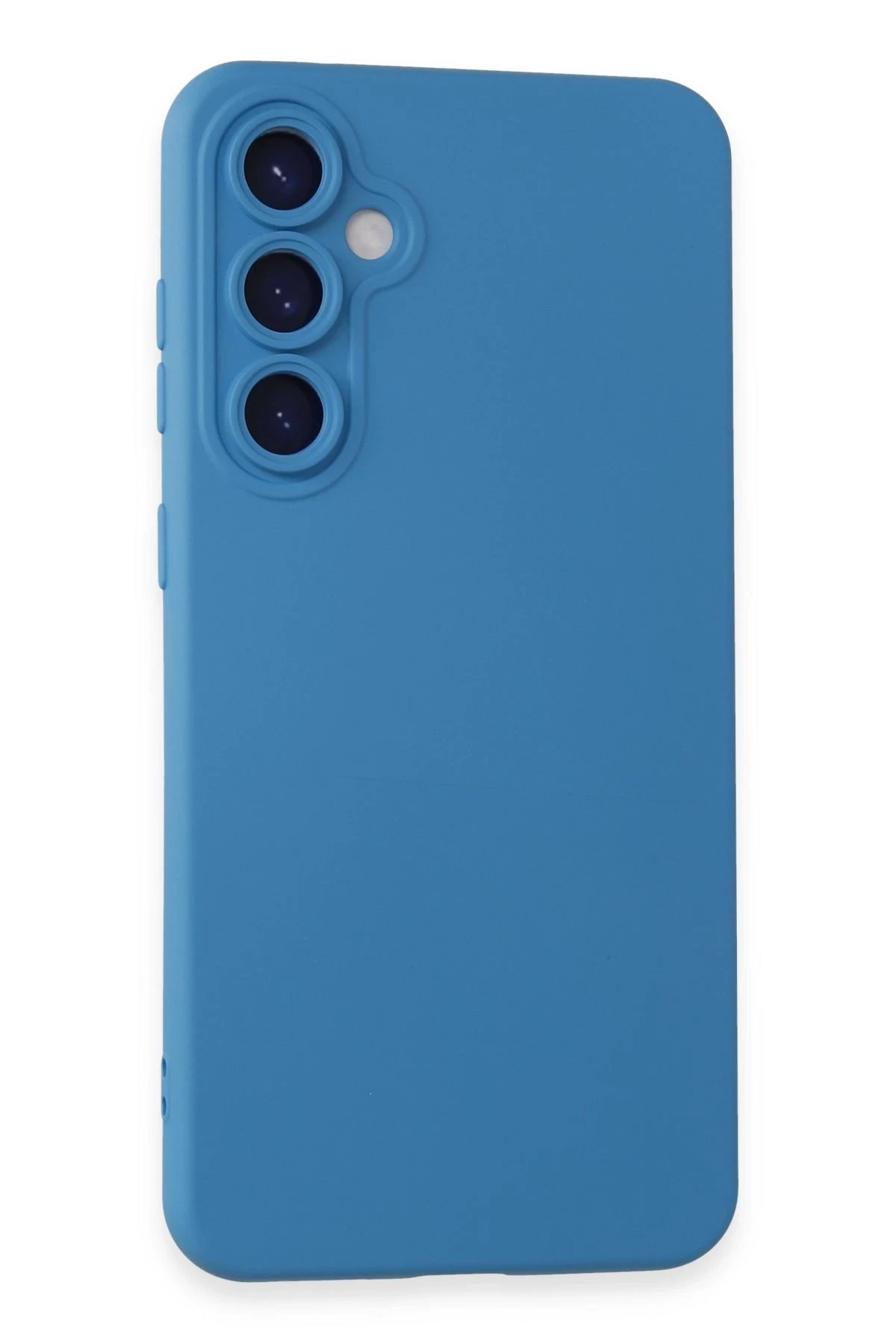 Newface Samsung Galaxy S24 Kılıf Nano içi Kadife Silikon - Mavi