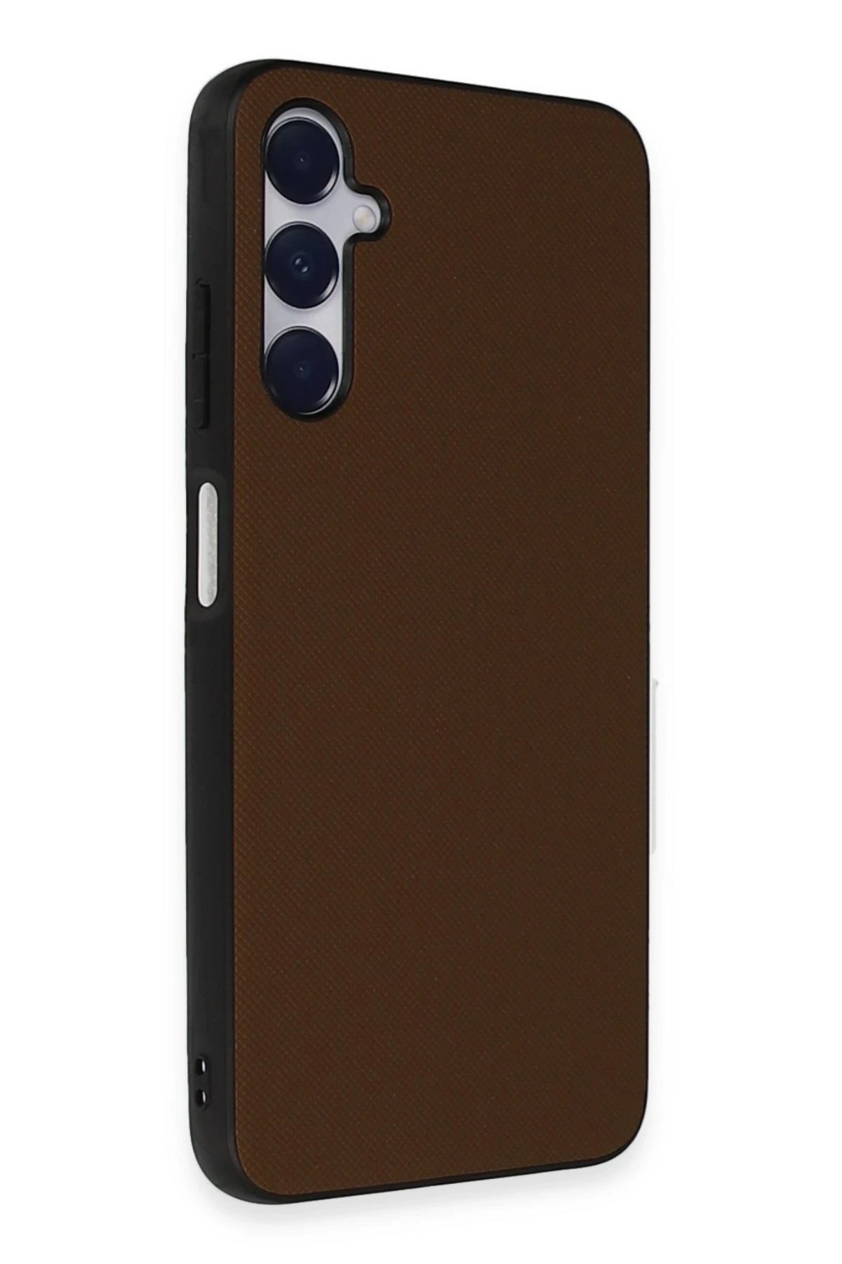 Newface Samsung Galaxy A15 4G Kılıf Taft Kapak - Kahverengi