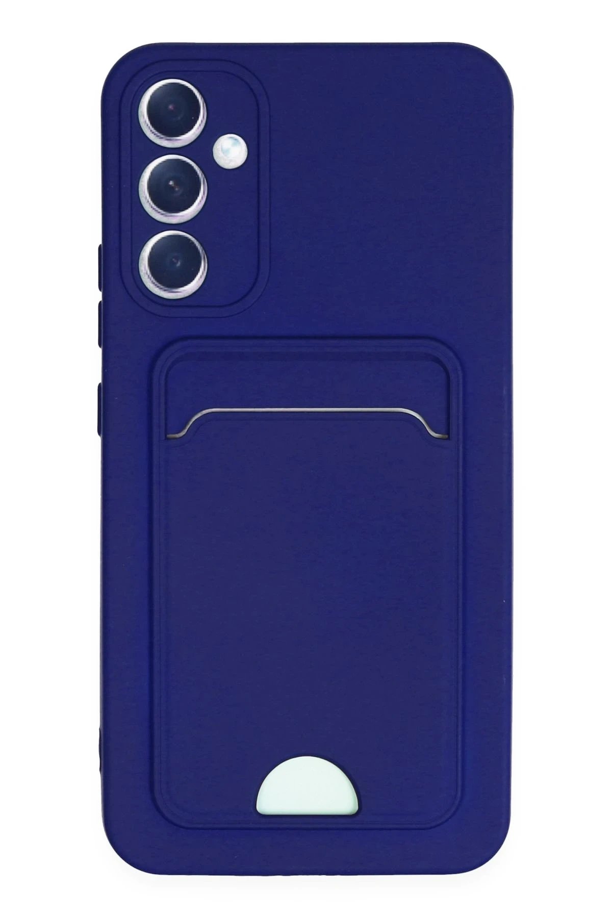 Newface Samsung Galaxy A25 5G Kılıf Kelvin Kartvizitli Silikon - Lacivert