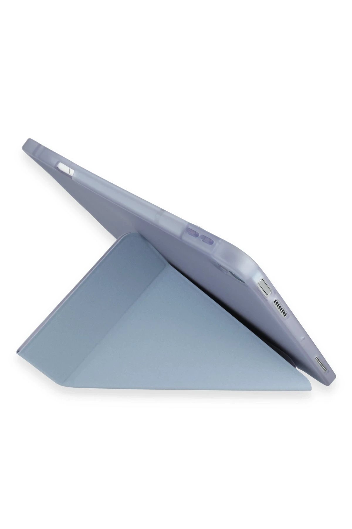 Newface Samsung Galaxy Tab A9 Plus Kılıf Kalemlikli Mars Tablet Kılıfı - Mavi