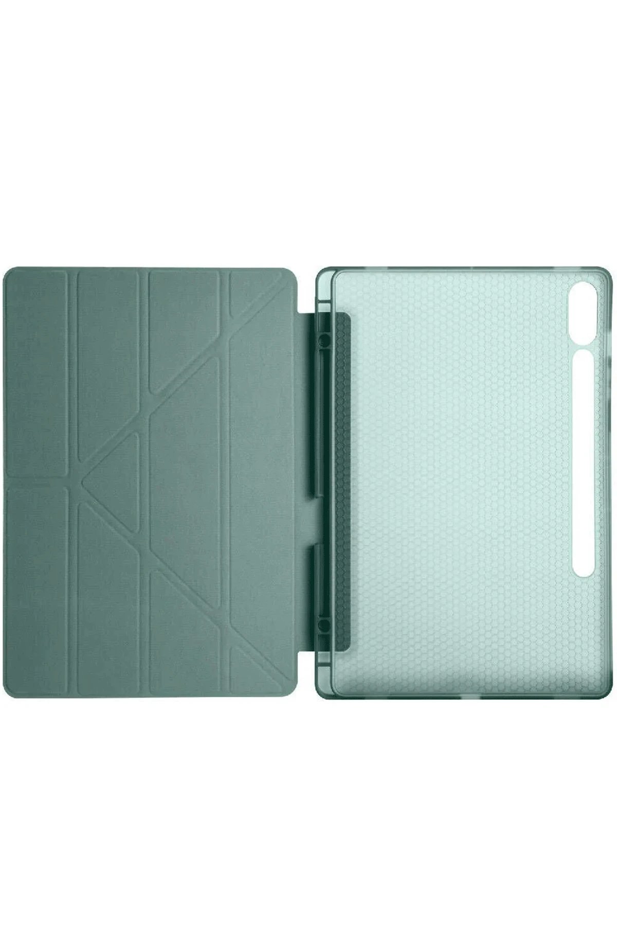 Newface Samsung Galaxy X610 Tab S9 FE Plus 12.4 Kılıf Kalemlikli Mars Tablet Kılıfı - Koyu Yeşil