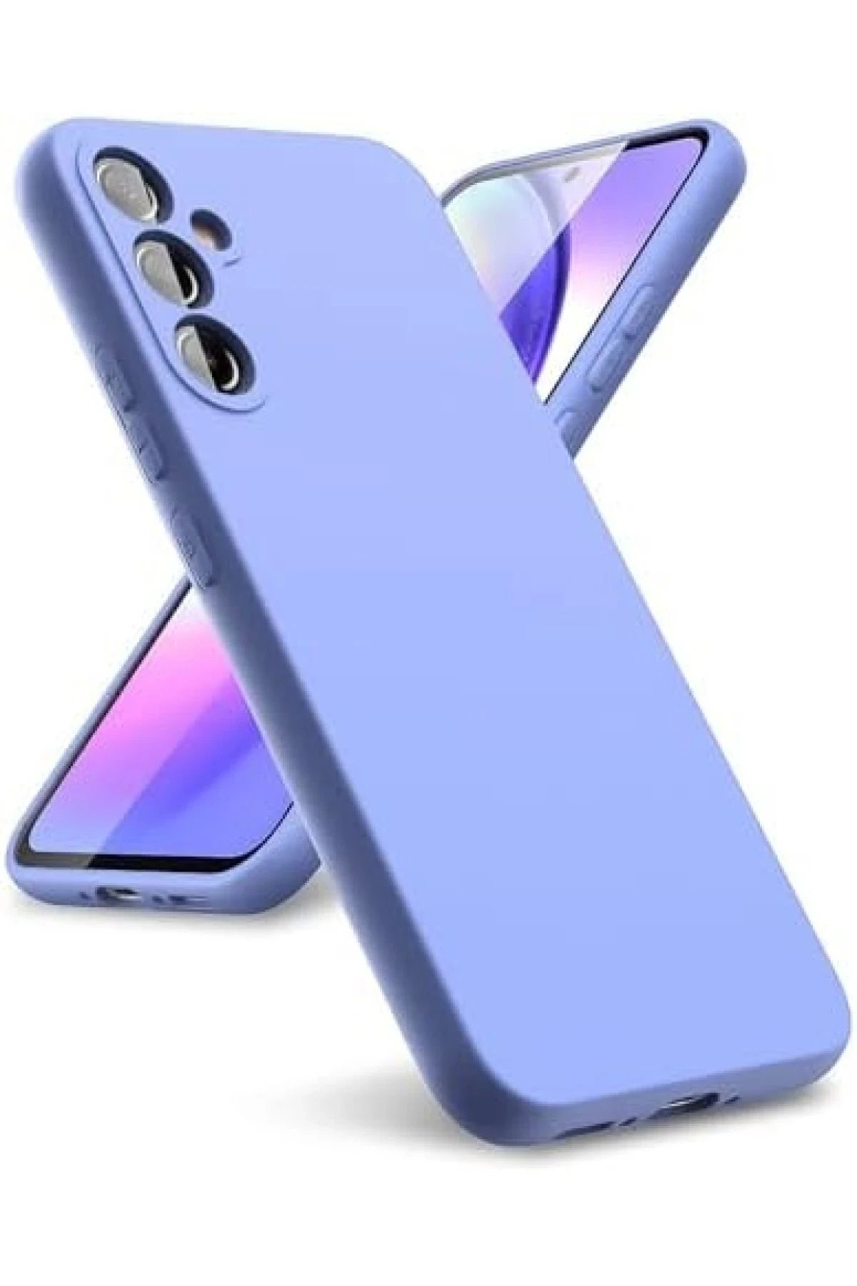 Newface Samsung Galaxy A24 4G Kılıf First Silikon - Lila