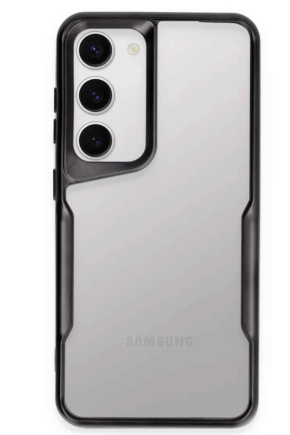 Newface Samsung Galaxy S23 Kılıf Boyi Silikon Kapak - Siyah