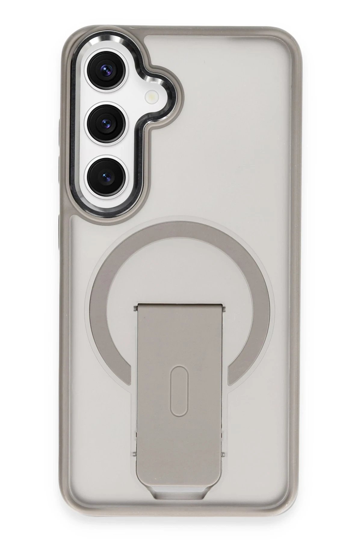 Newface Samsung Galaxy S24 Tork Magsafe Standlı Kapak - Titan Gri