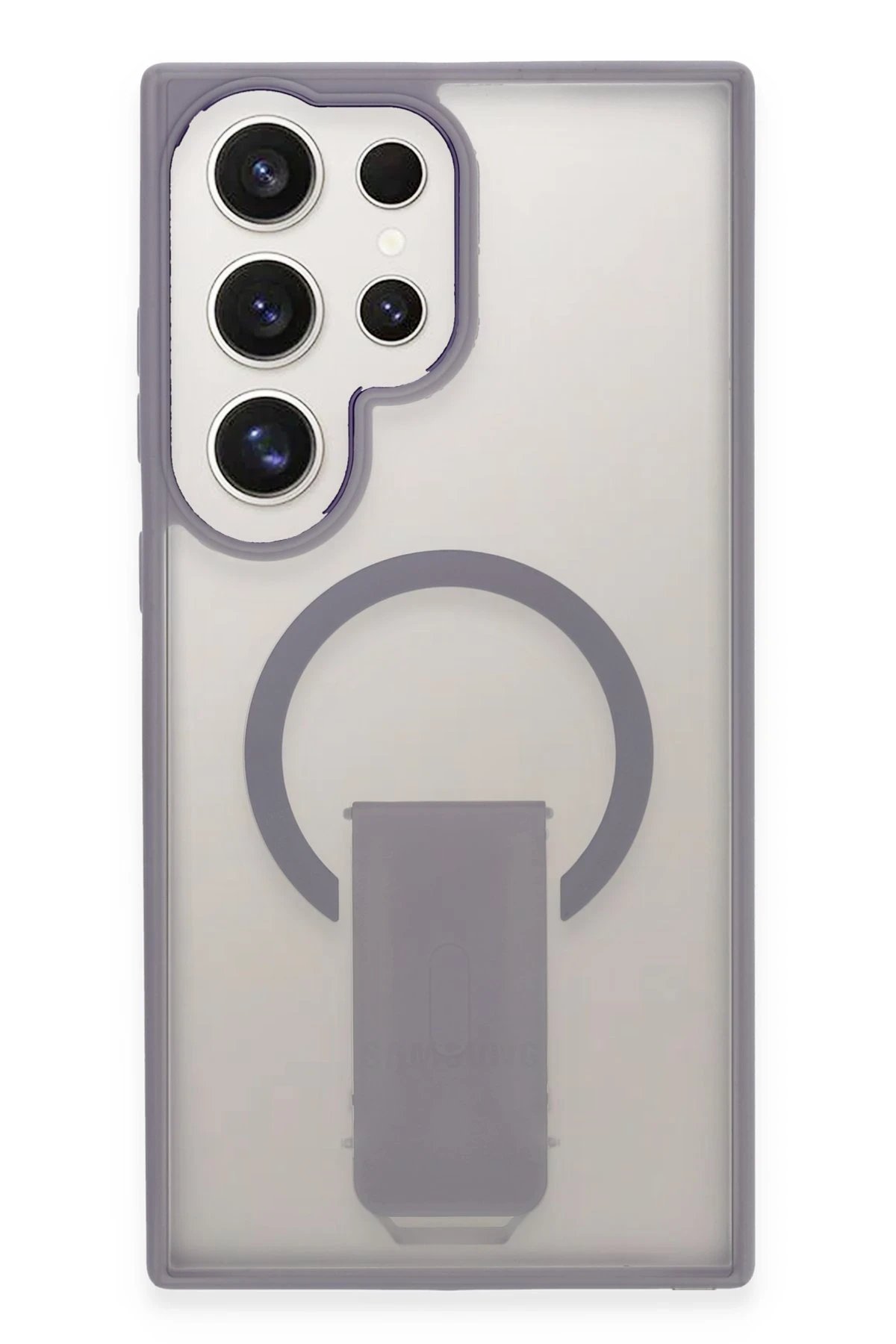 Newface Samsung Galaxy S23 Ultra Tork Magsafe Standlı Kapak - Lila