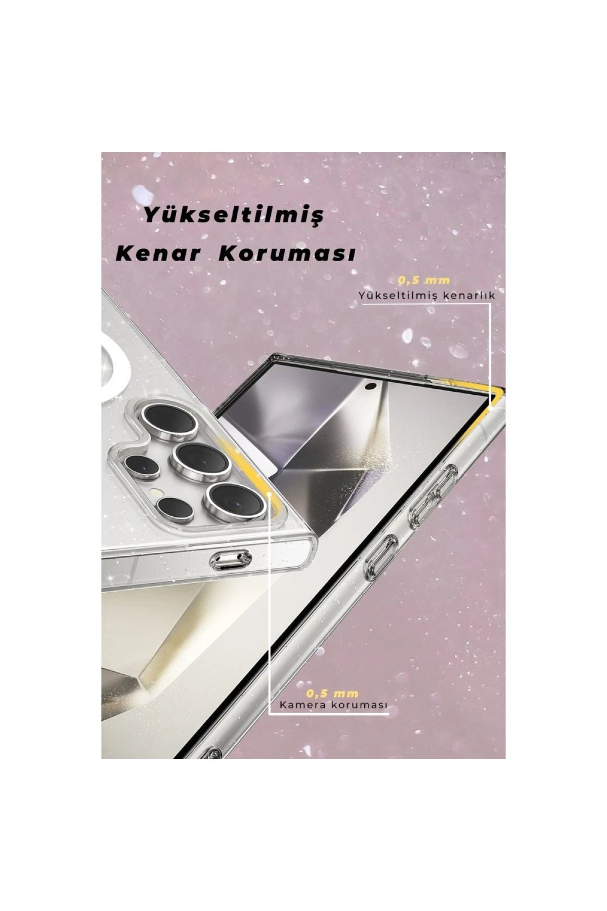 Newface Samsung Galaxy S23 Kılıf Glow Magsafe Kapak - Siyah